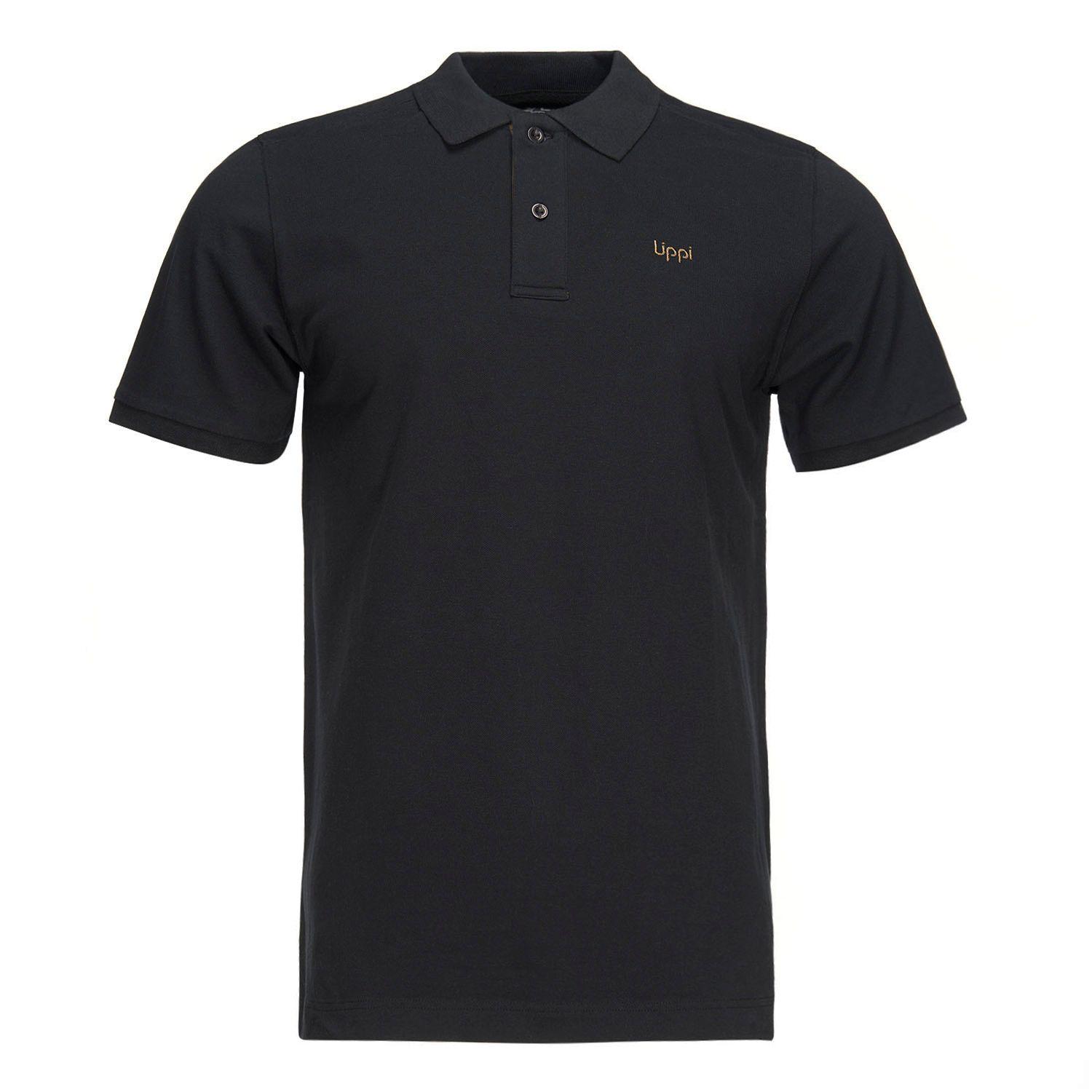 Polera Hombre First Class Elastic Polo Negro nuevo Lippi-0