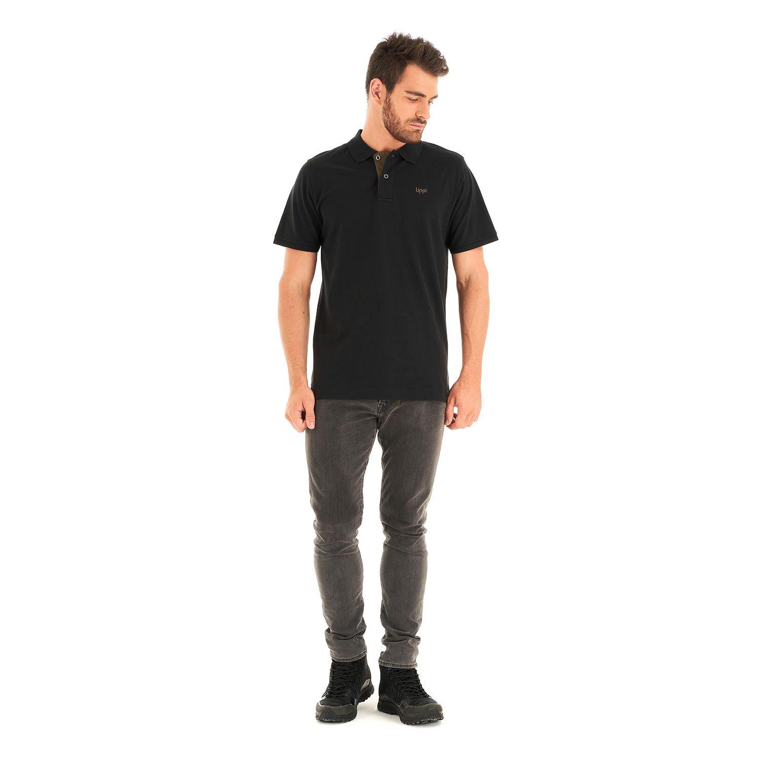 Polera Hombre First Class Elastic Polo Negro nuevo Lippi-7