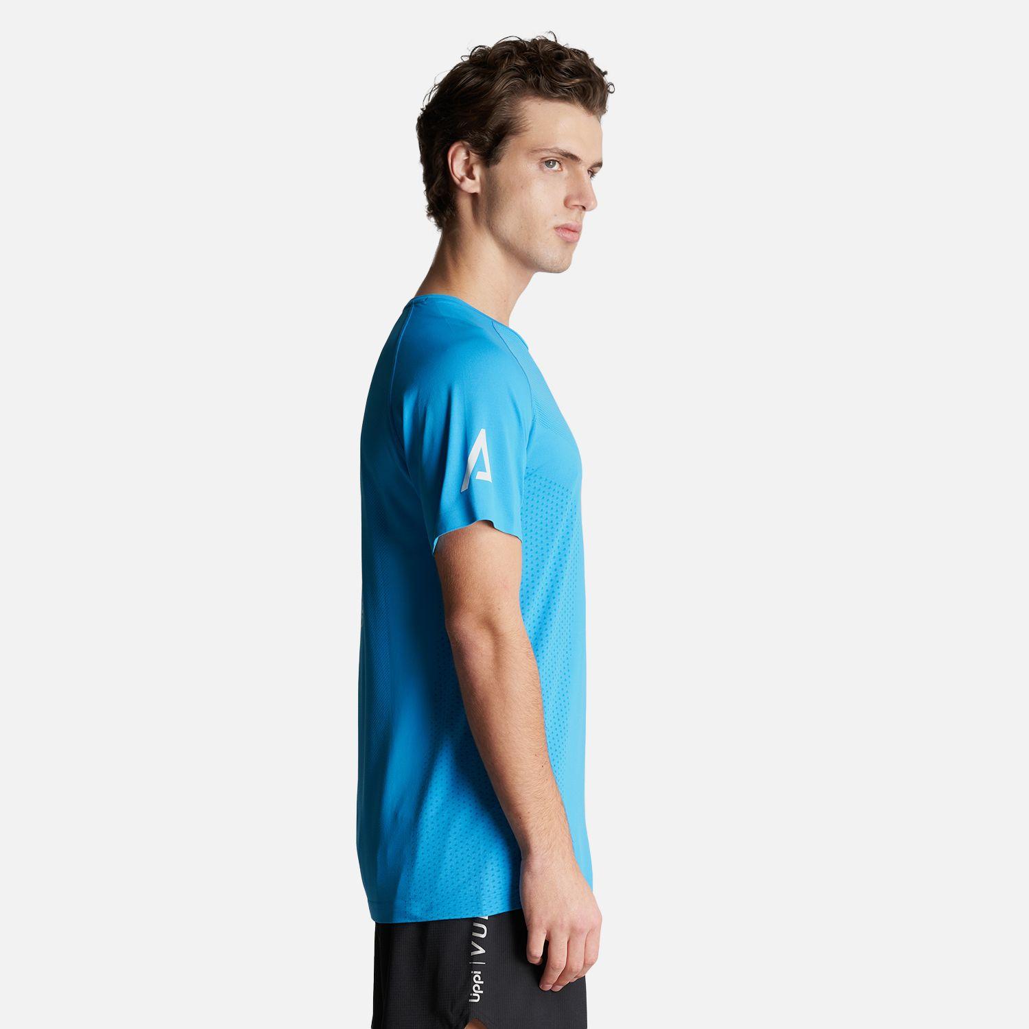 Polera Hombre 4 Run Seamless Trail T-Shirt Azul Lippi-3