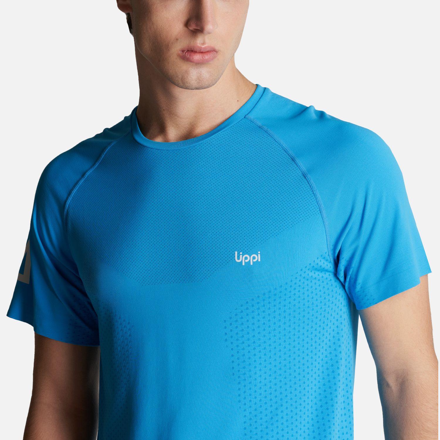 Polera Hombre 4 Run Seamless Trail T-Shirt Azul Lippi-5