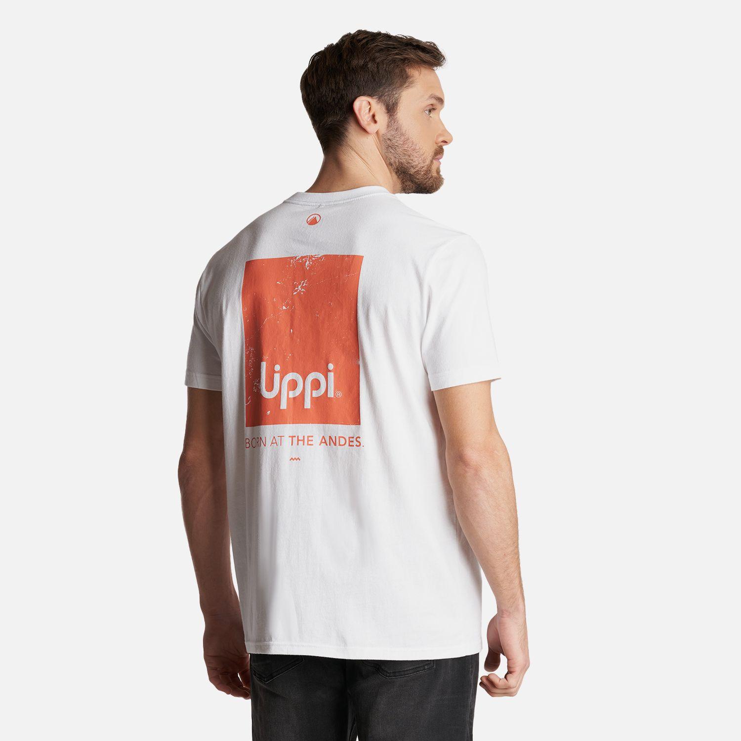 Polera Hombre Logo Lippi Back Print T-Shirt Blanco Lippi-1