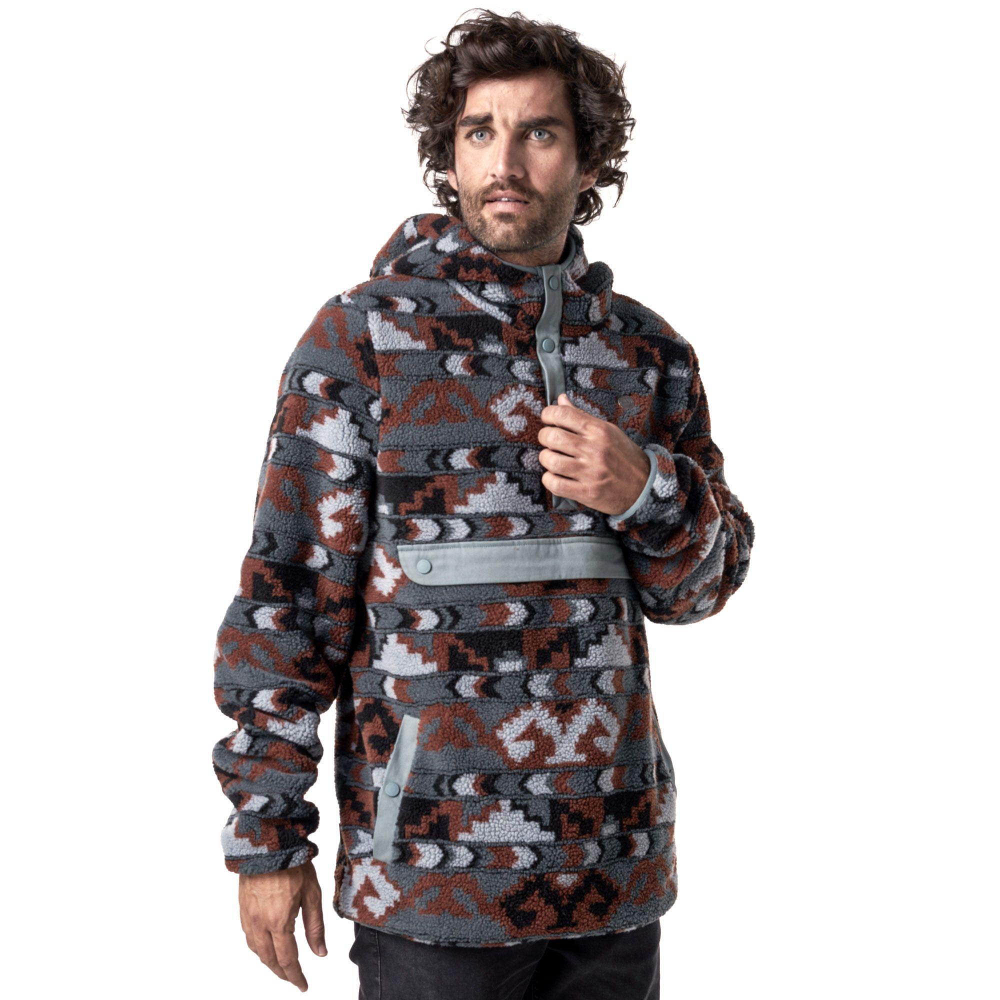 Poleron Hombre Chi-porrito Print Terracota Haka Honu-0