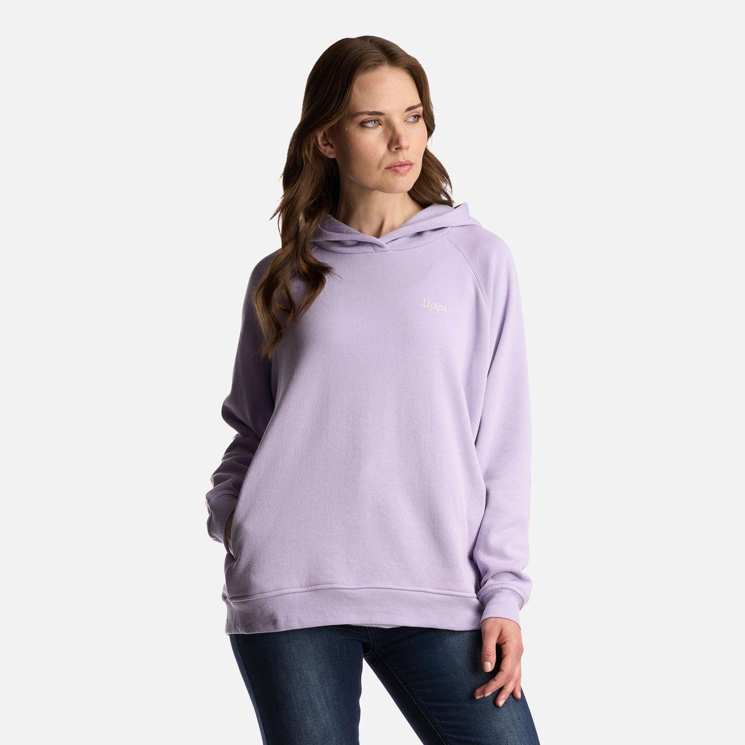 Poleron Mujer Ulmo Hoody Sweatshirt Lila Lippi-1