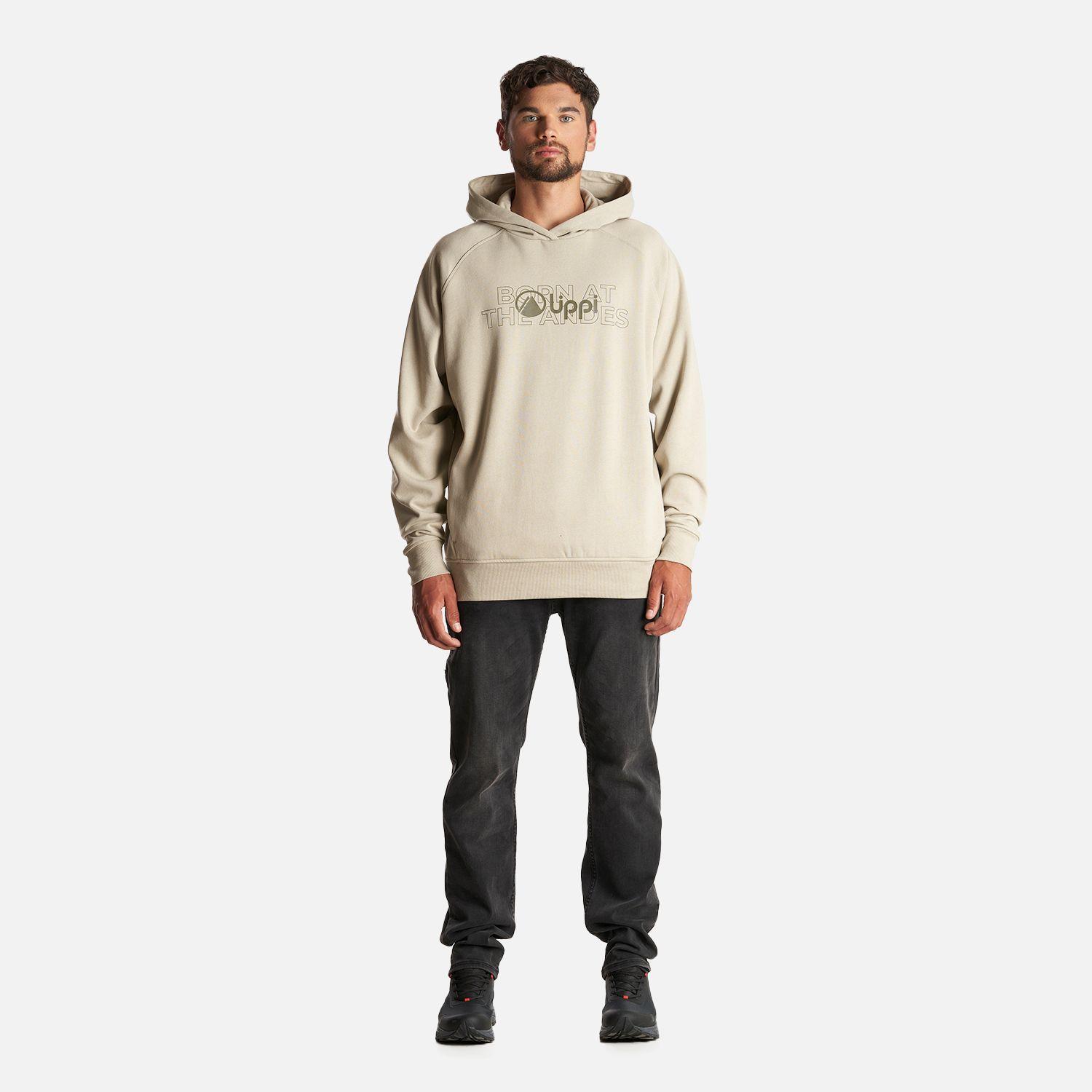 Poleron Hombre Insigne Hoody Sweatshirt Front Print Verde Grisaceo Lippi-6