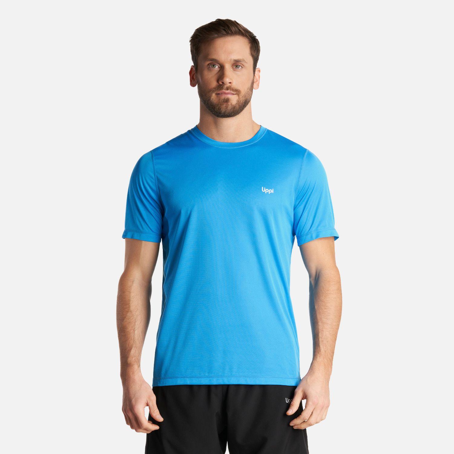 Polera Hombre Core Q-Dry T-Shirt Azulino Lippi V24-1