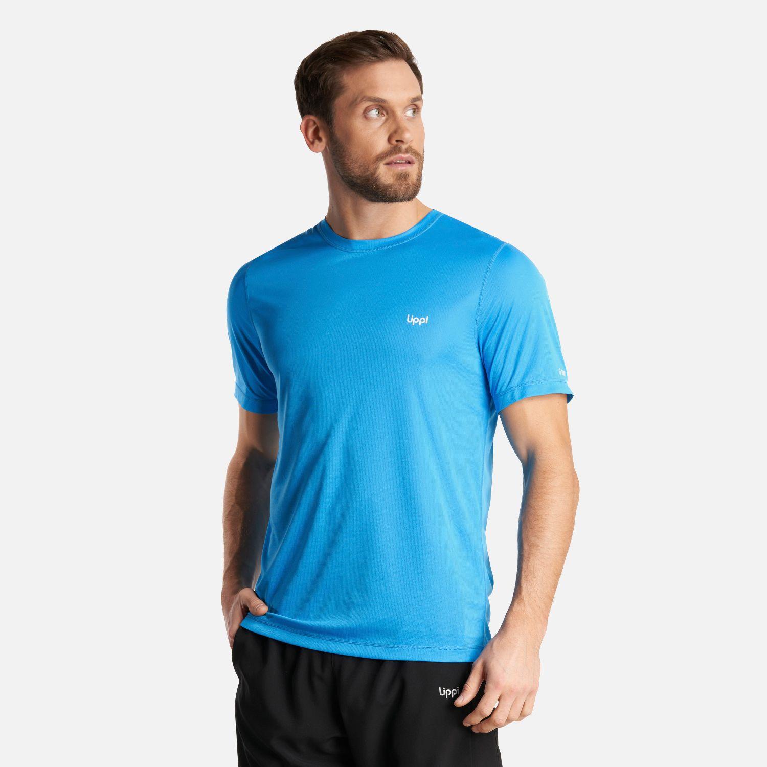 Polera Hombre Core Q-Dry T-Shirt Azulino Lippi V24-2