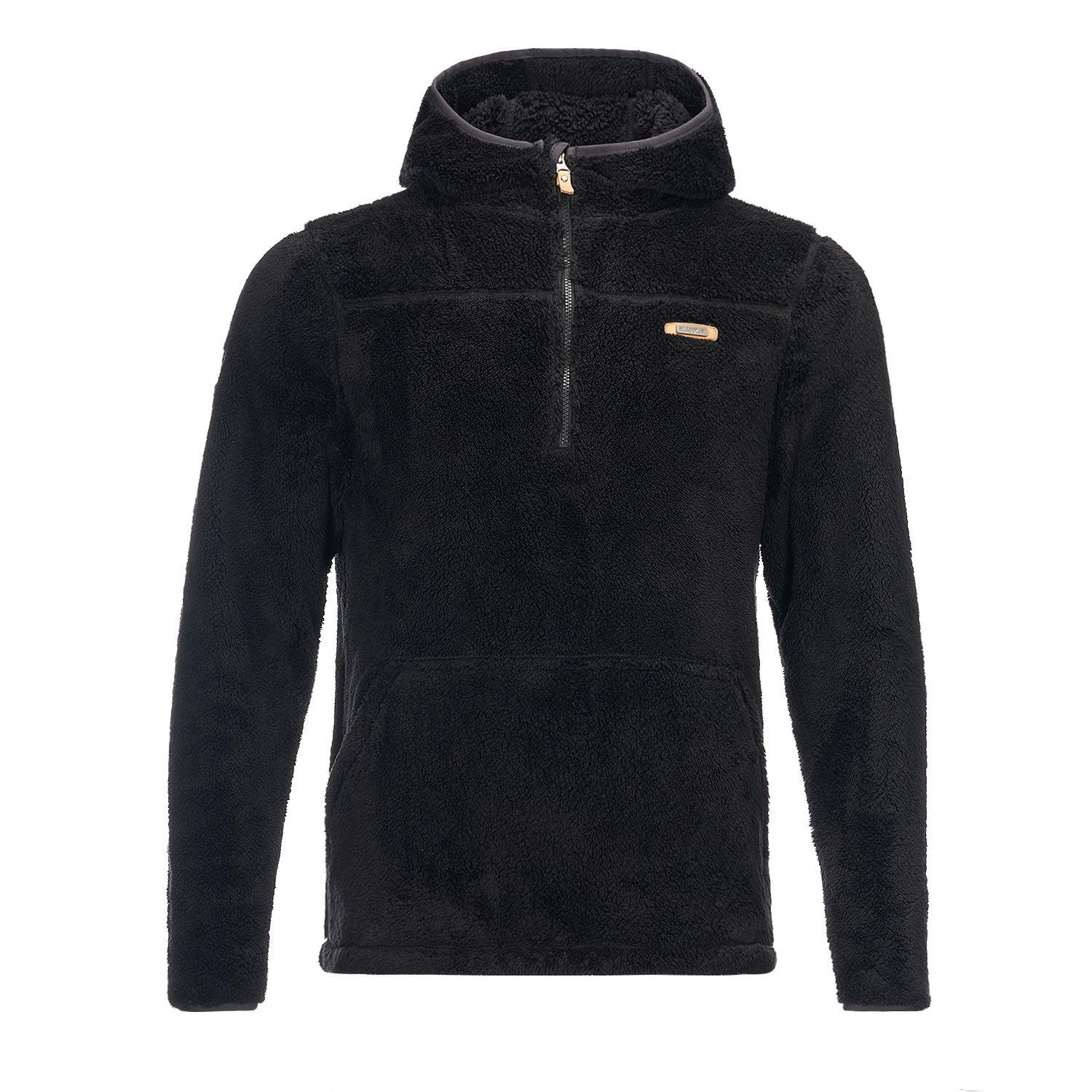 Poleron Hombre Warmy Hoody Sweatshirt Negro Lippi V22-0