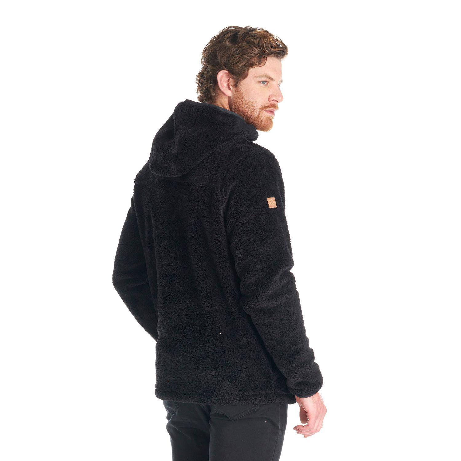 Poleron Hombre Warmy Hoody Sweatshirt Negro Lippi V22-4