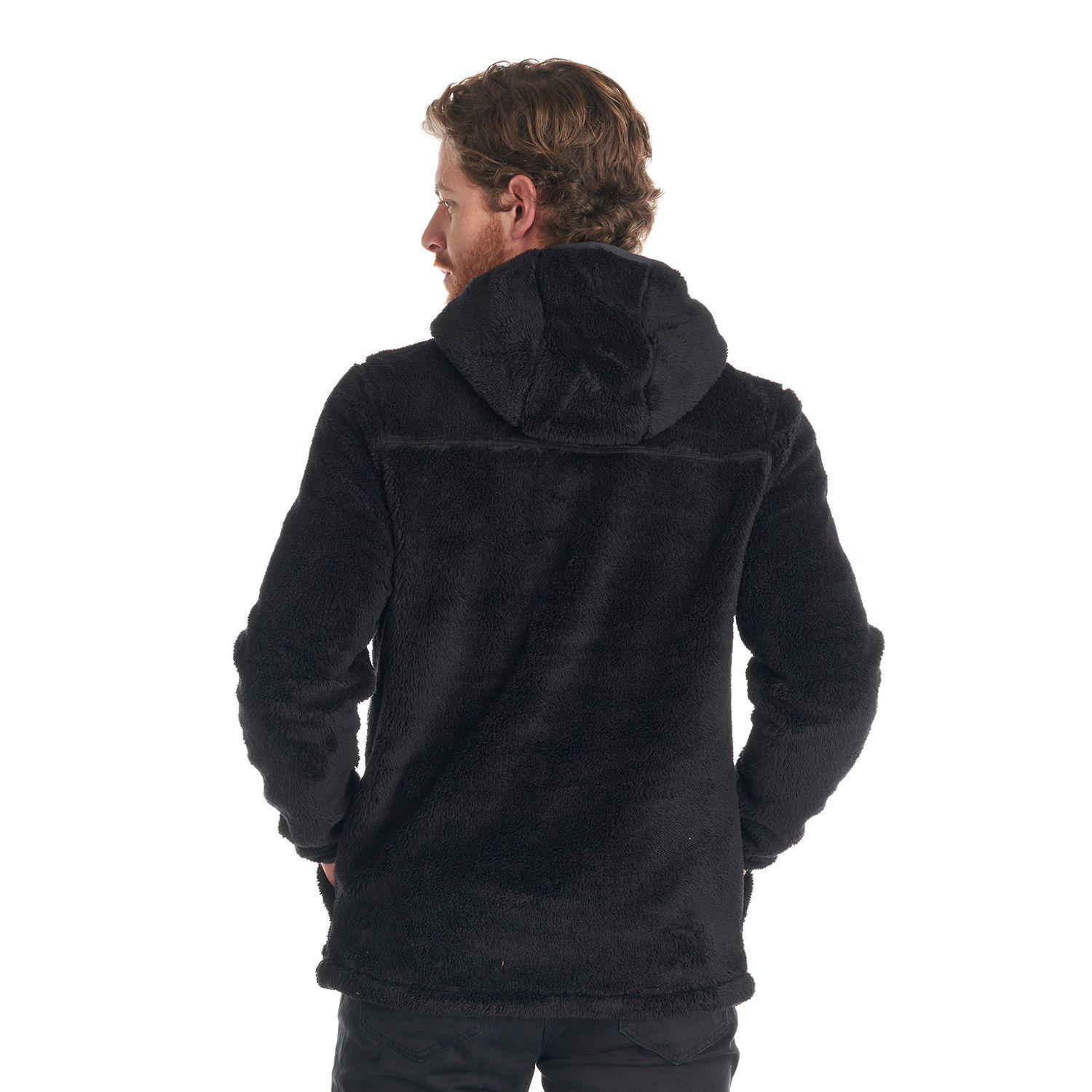 Poleron Hombre Warmy Hoody Sweatshirt Negro Lippi V22-5