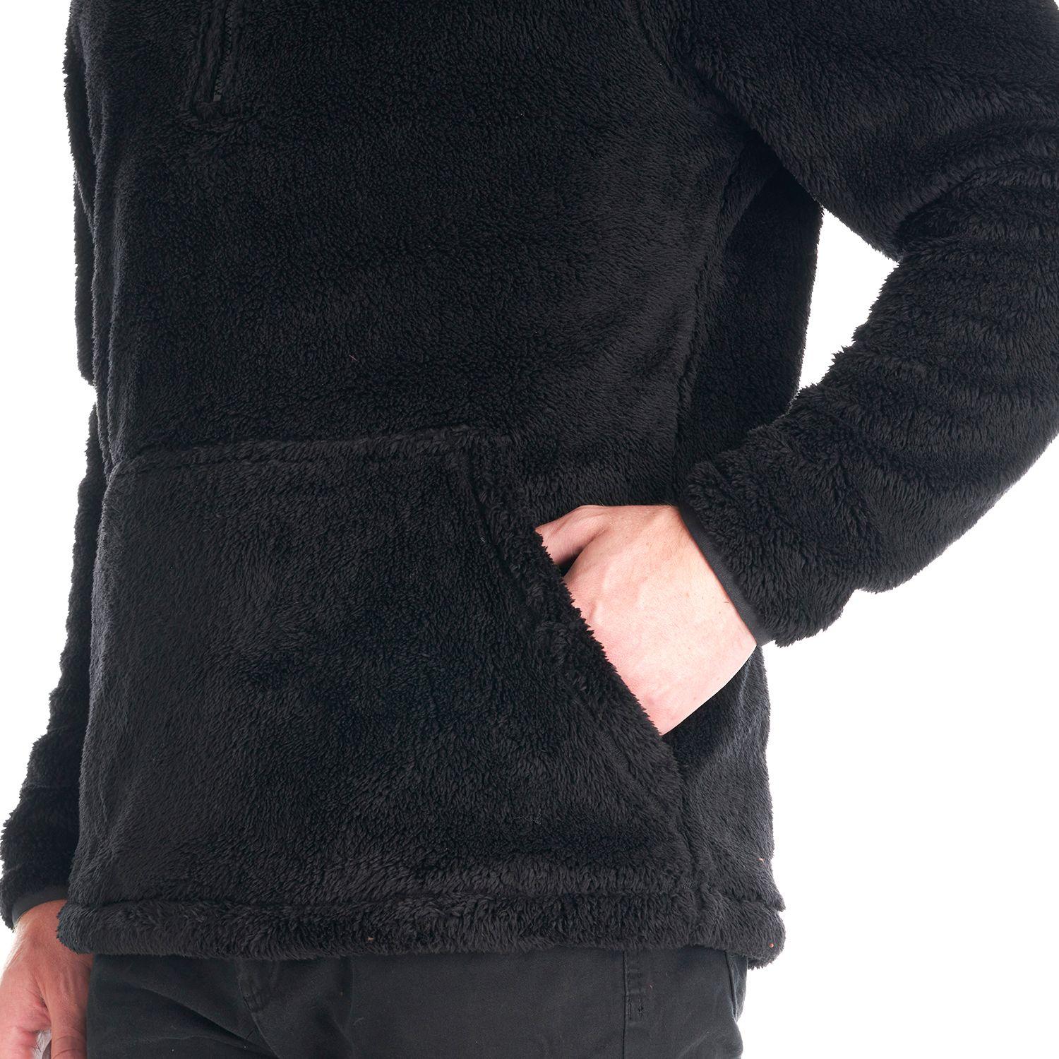 Poleron Hombre Warmy Hoody Sweatshirt Negro Lippi V22-6