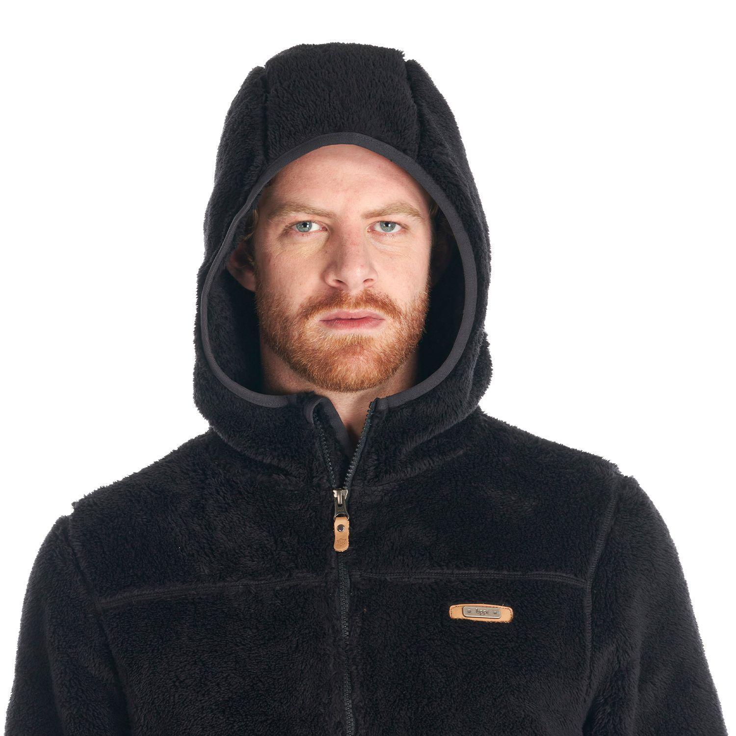 Poleron Hombre Warmy Hoody Sweatshirt Negro Lippi V22-7