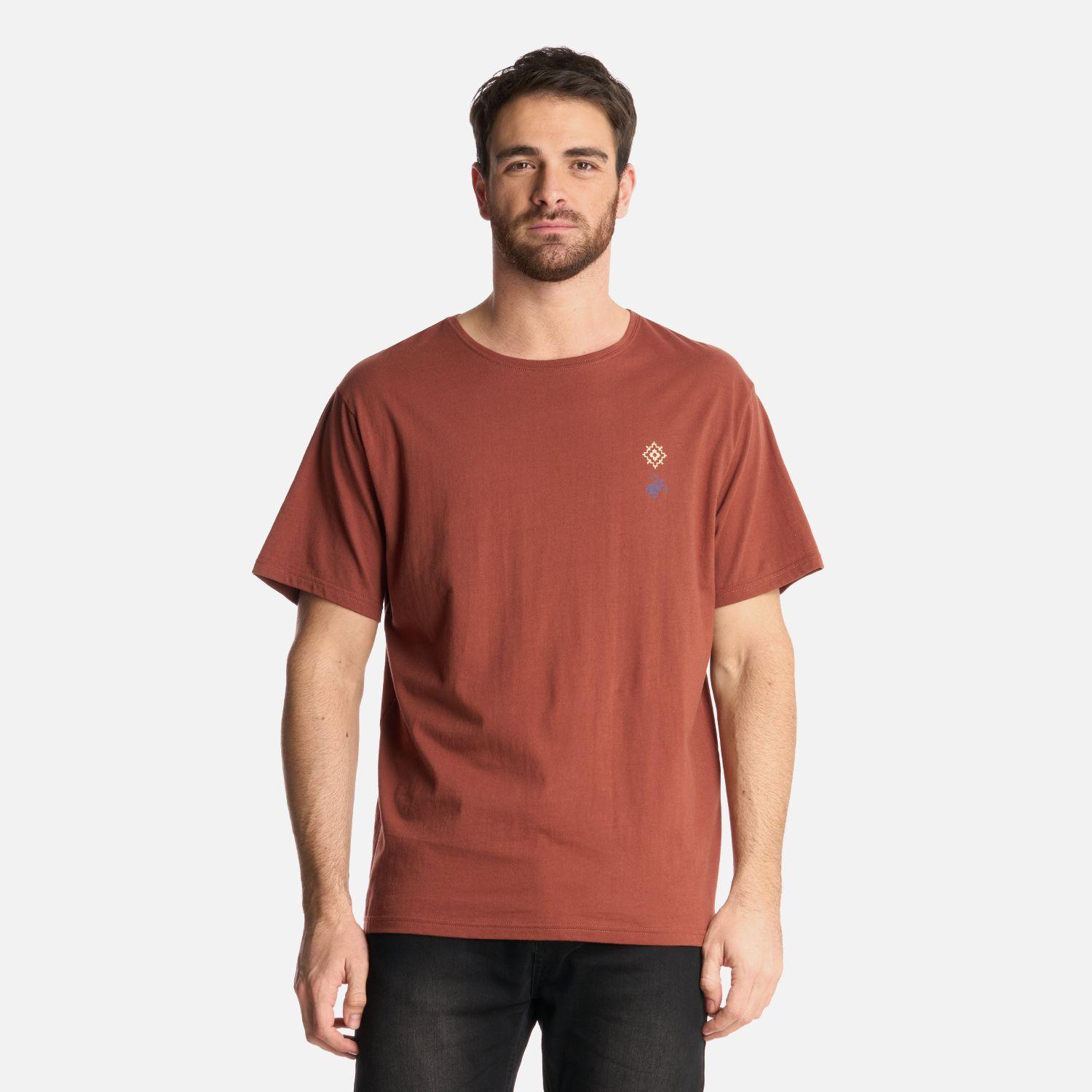 Polera Hombre Araucaria Milenaria Café Haka Honu-0