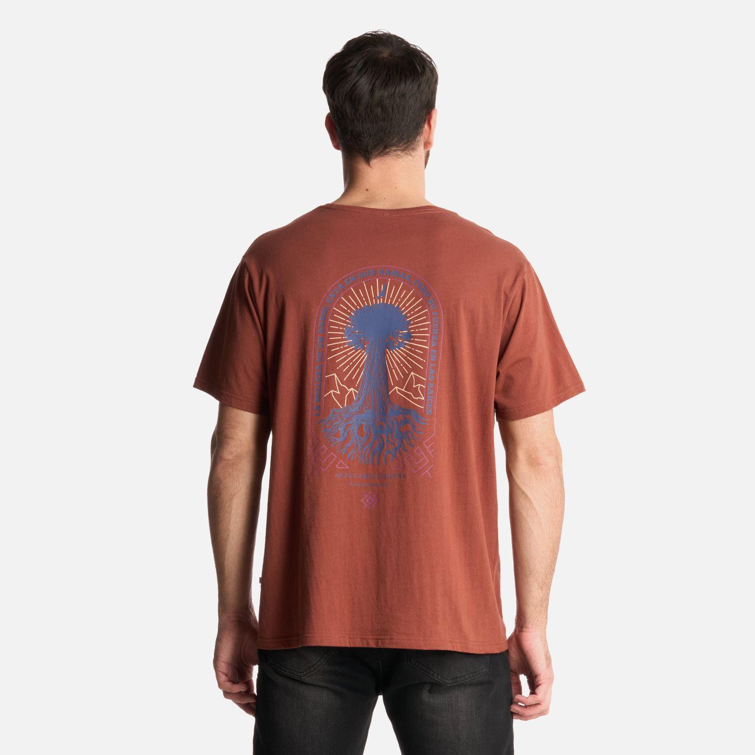 Polera Hombre Araucaria Milenaria Café Haka Honu-2