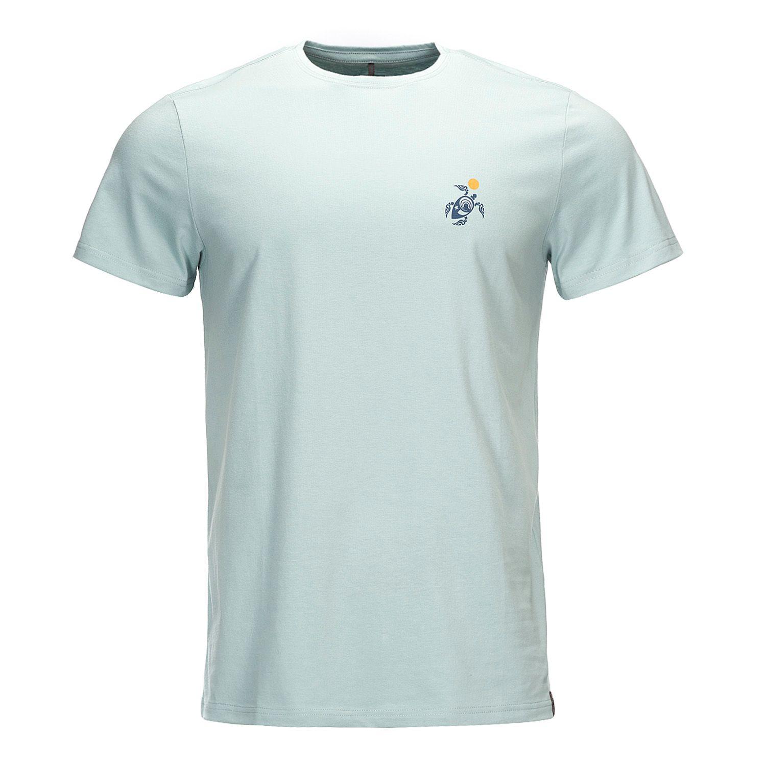 Polera Hombre Sol naciente Celeste Haka Honu-0