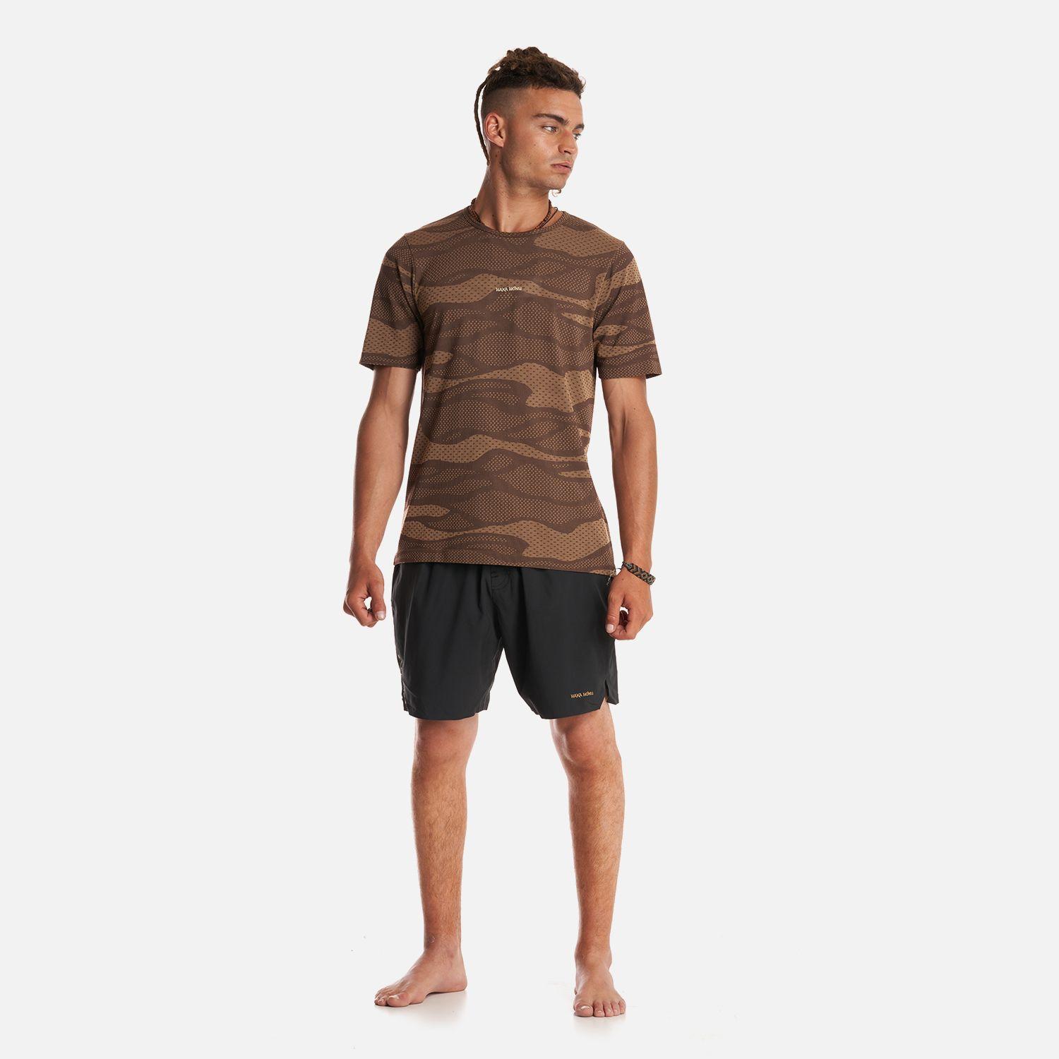 Polera Hombre Chacra Full Print Café Haka Honu-5