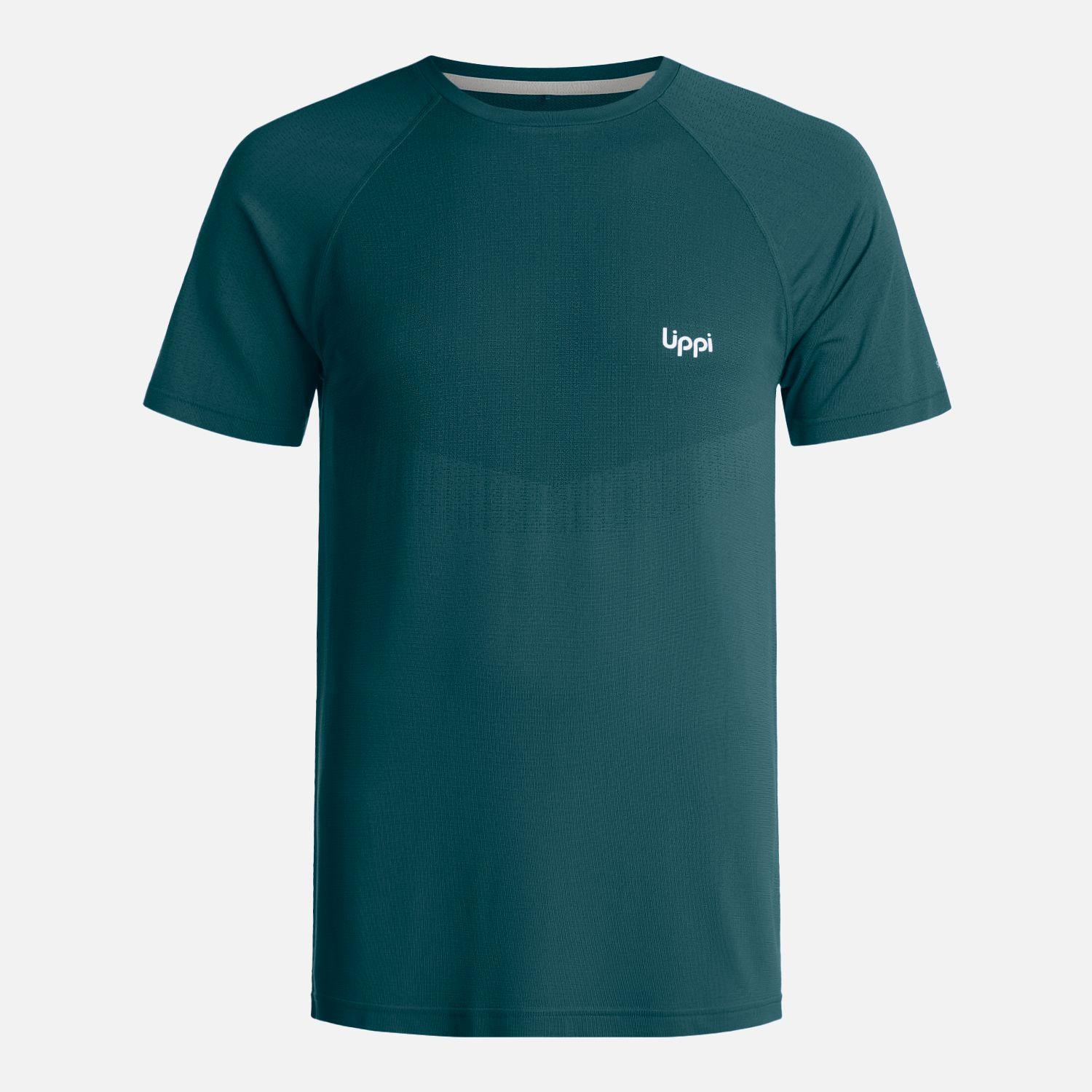 Polera Hombre Essential Sport T-Shirt Verde Bosque Lippi-0