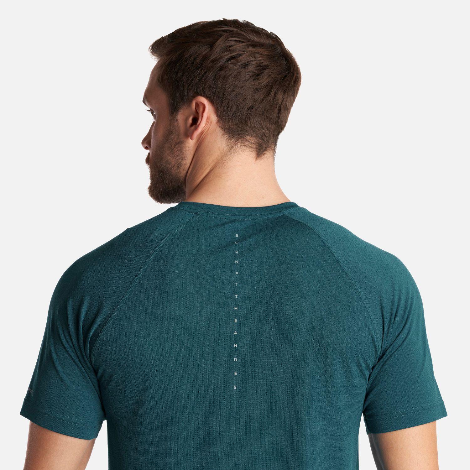 Polera Hombre Essential Sport T-Shirt Verde Bosque Lippi-5
