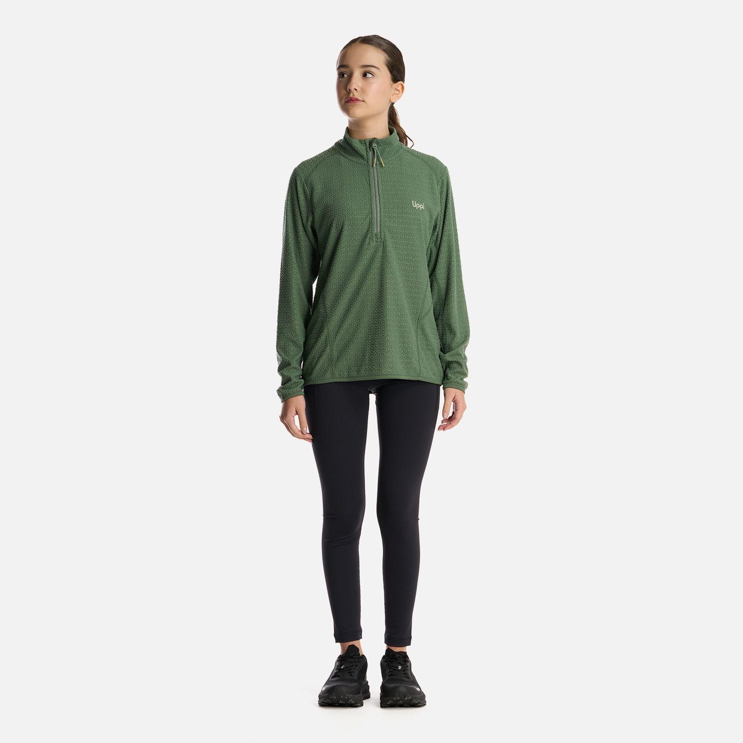 Polerón Teen Girl Mild Nano-F 14 Zip Jade Oscuro Lippi V25-4