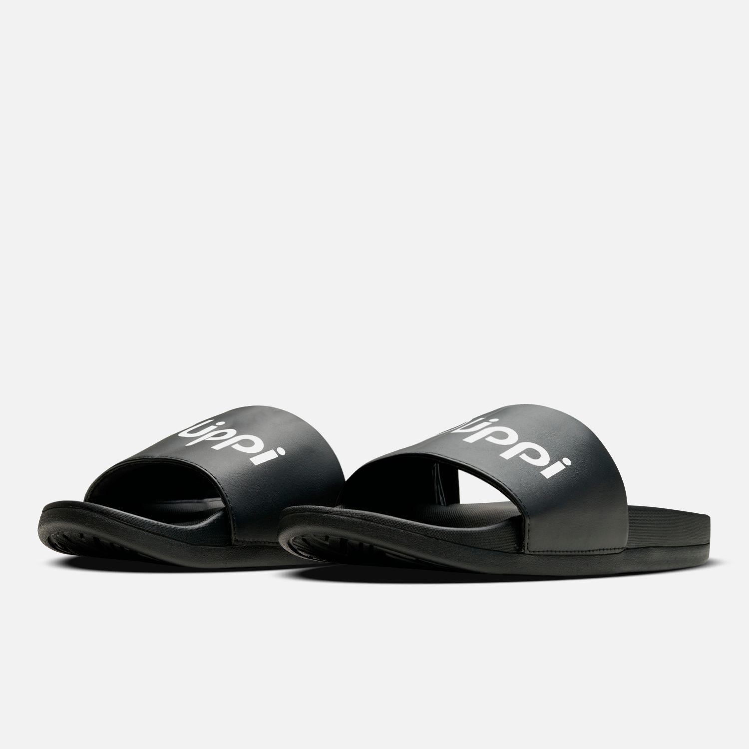 Sandalia Mujer Insigne Slide Negro Beige Lippi-1