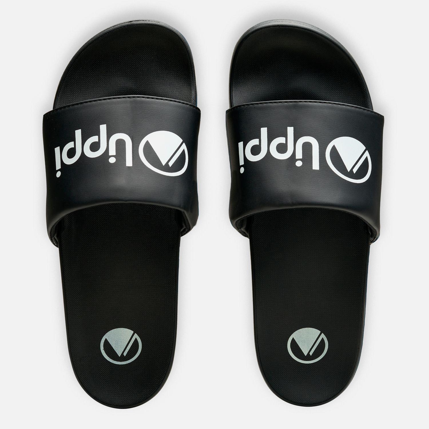Sandalia Mujer Insigne Slide Negro Beige Lippi-3