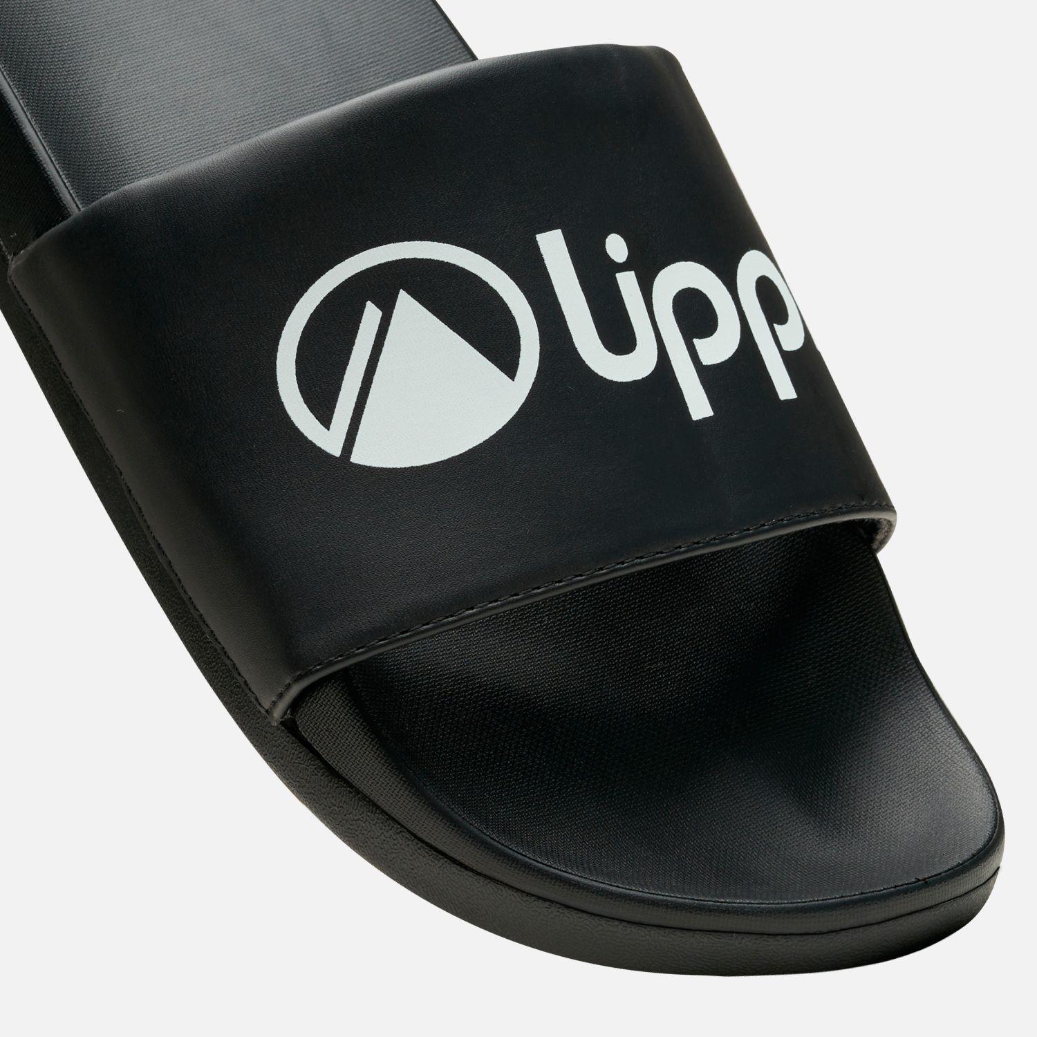 Sandalia Mujer Insigne Slide Negro Beige Lippi-4