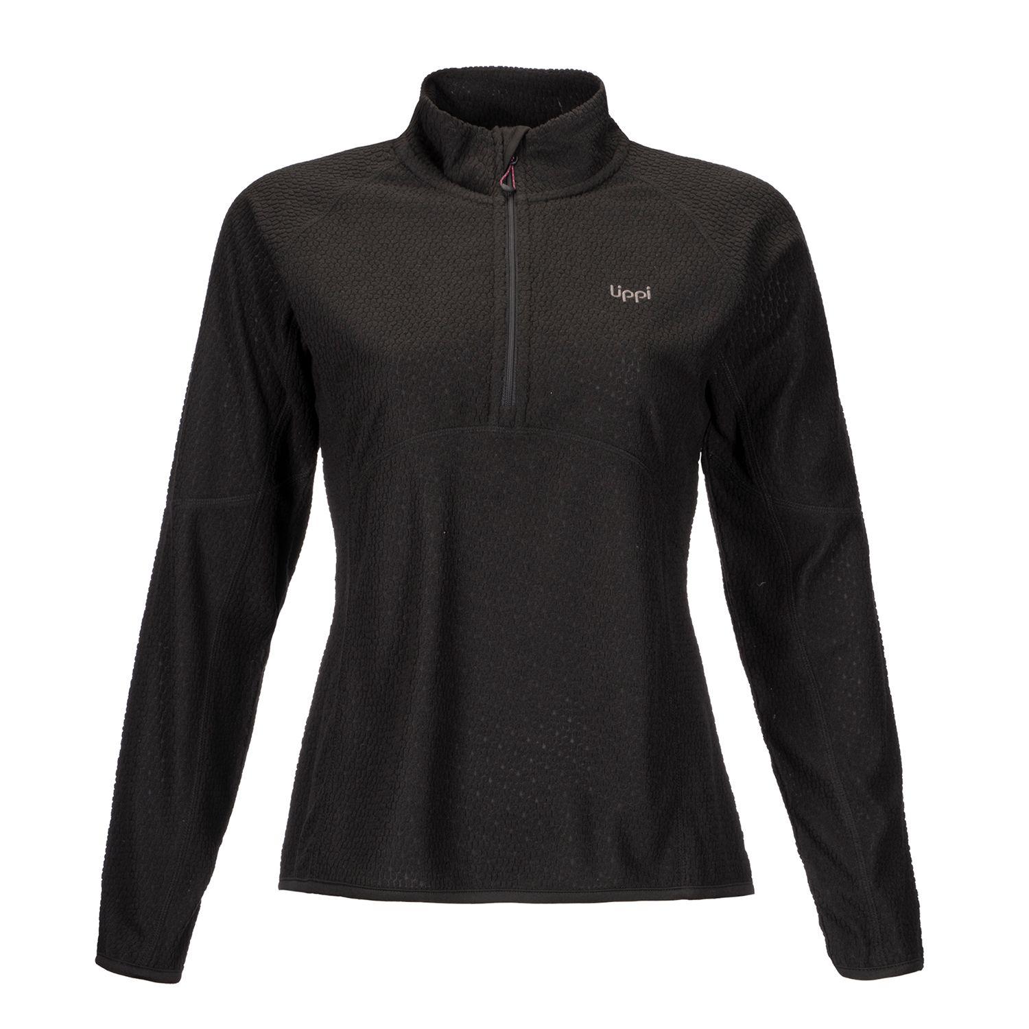 Poleron Mujer Jacaranda Nano-F 14 Zip Negro Lippi I20-0