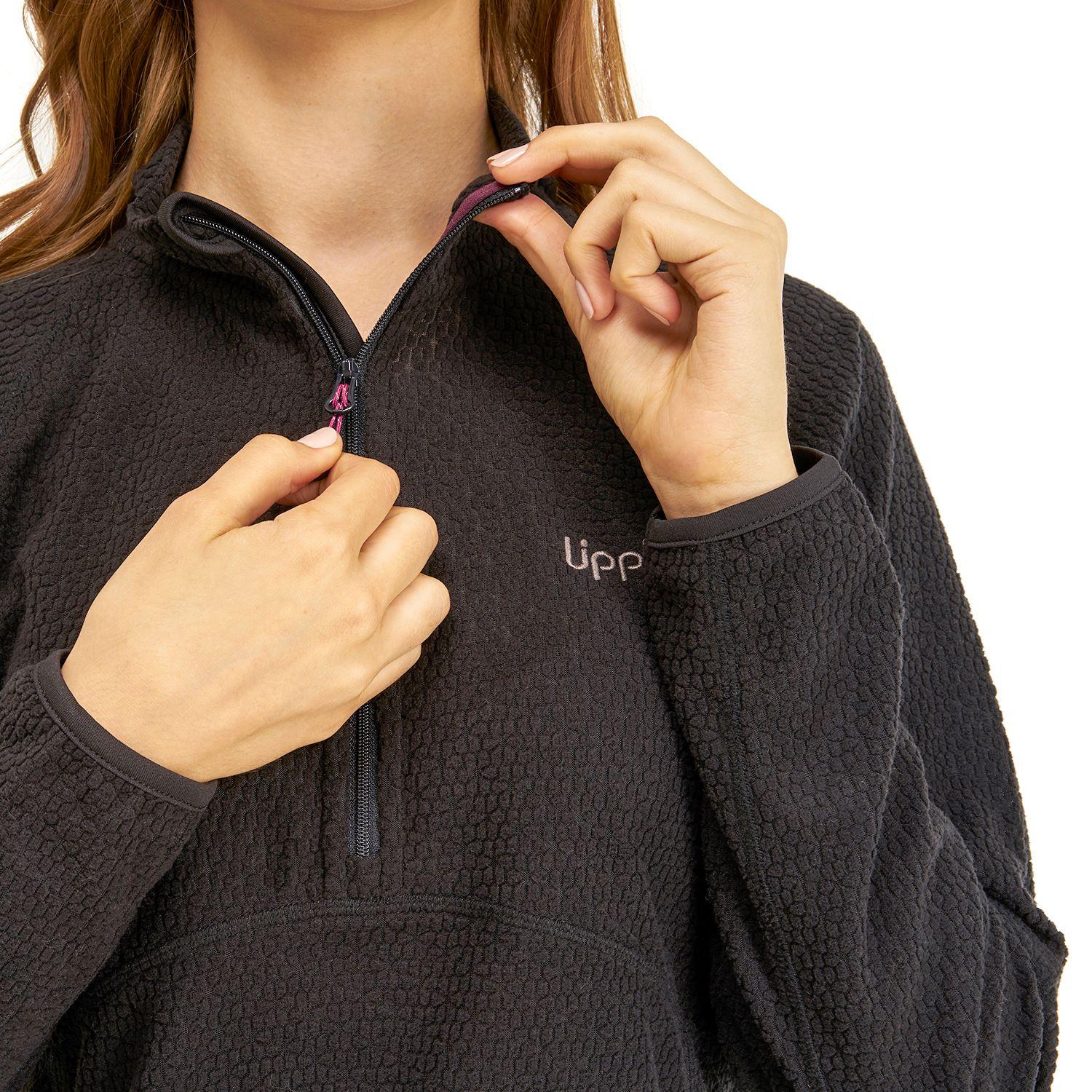 Poleron Mujer Jacaranda Nano-F 14 Zip Negro Lippi I20-4