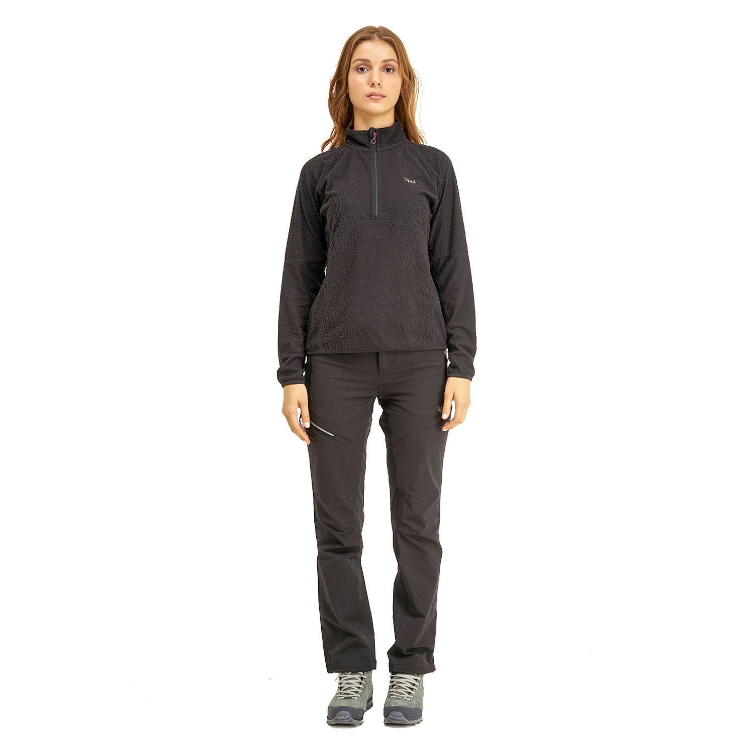 Poleron Mujer Jacaranda Nano-F 14 Zip Negro Lippi I20-5