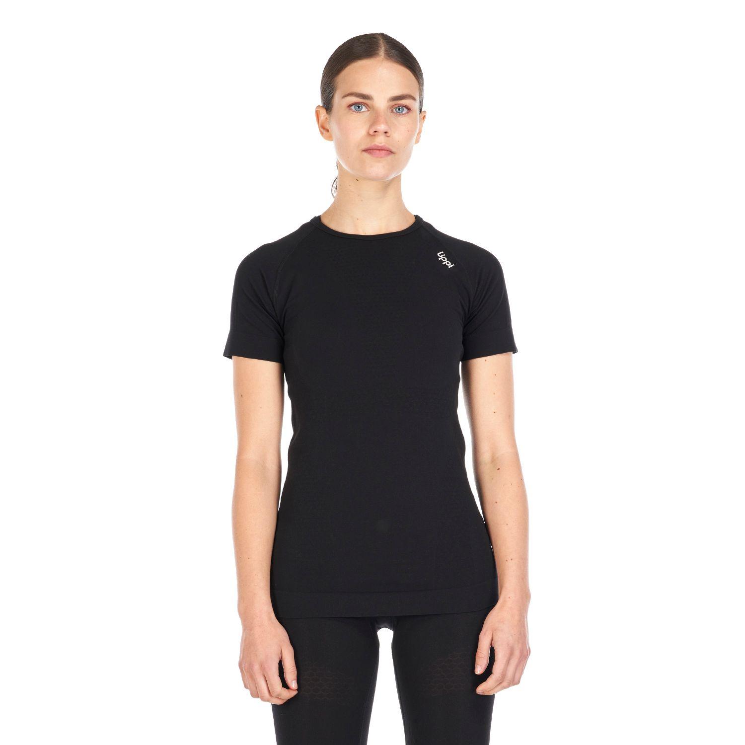 Primera Capa Mujer Skintec 1000 Seamless Short Sleeve Negro Lippi-1