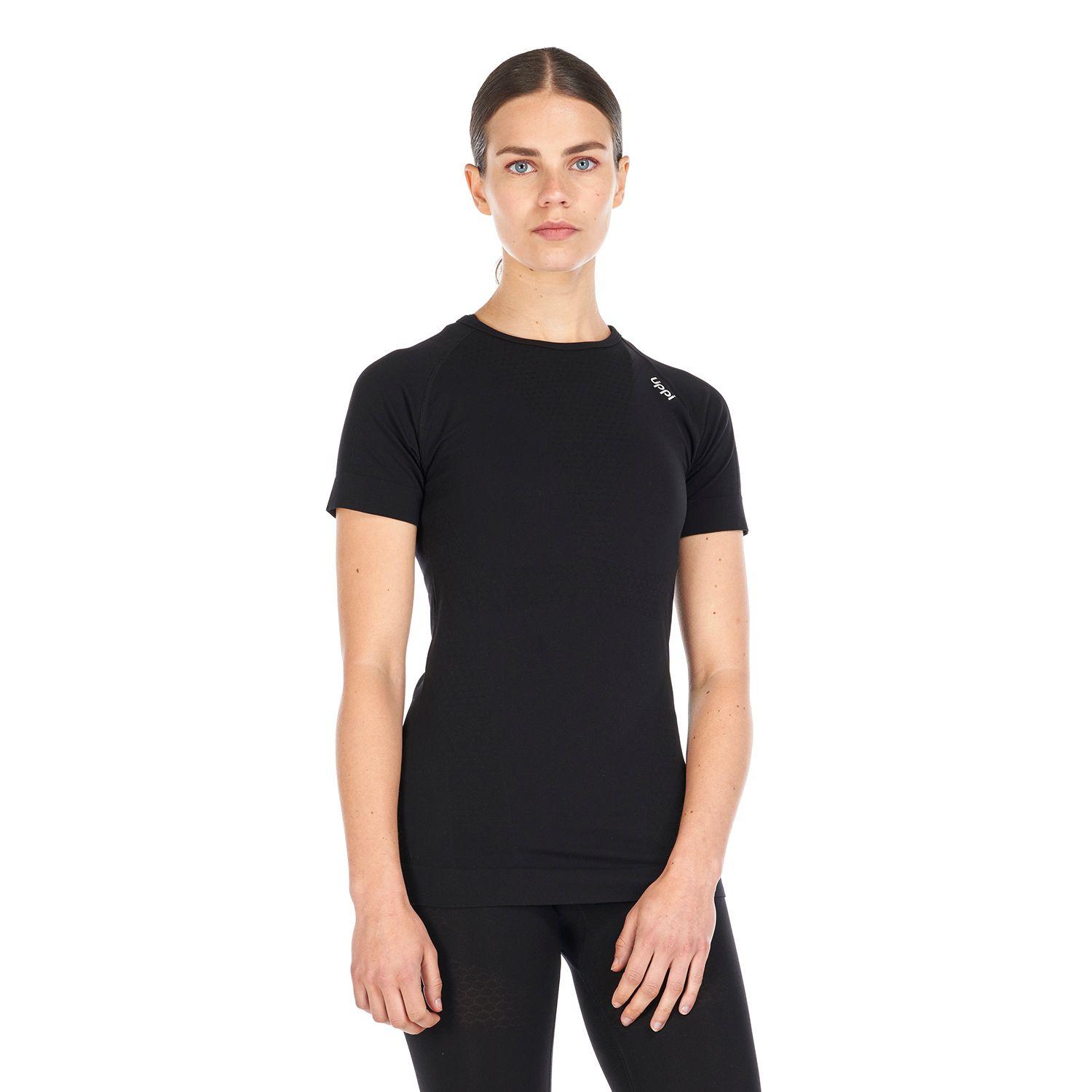 Primera Capa Mujer Skintec 1000 Seamless Short Sleeve Negro Lippi-2