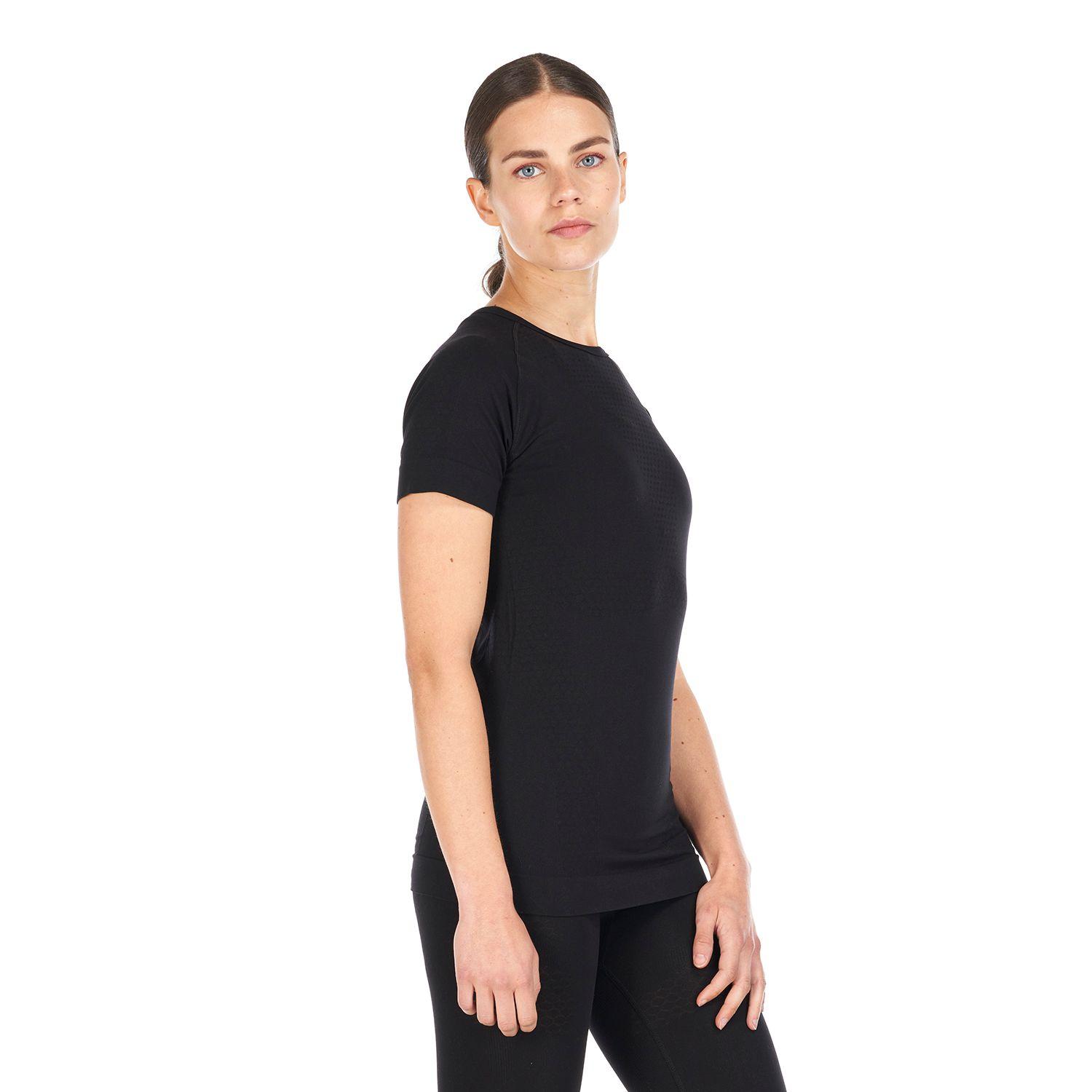Primera Capa Mujer Skintec 1000 Seamless Short Sleeve Negro Lippi-3