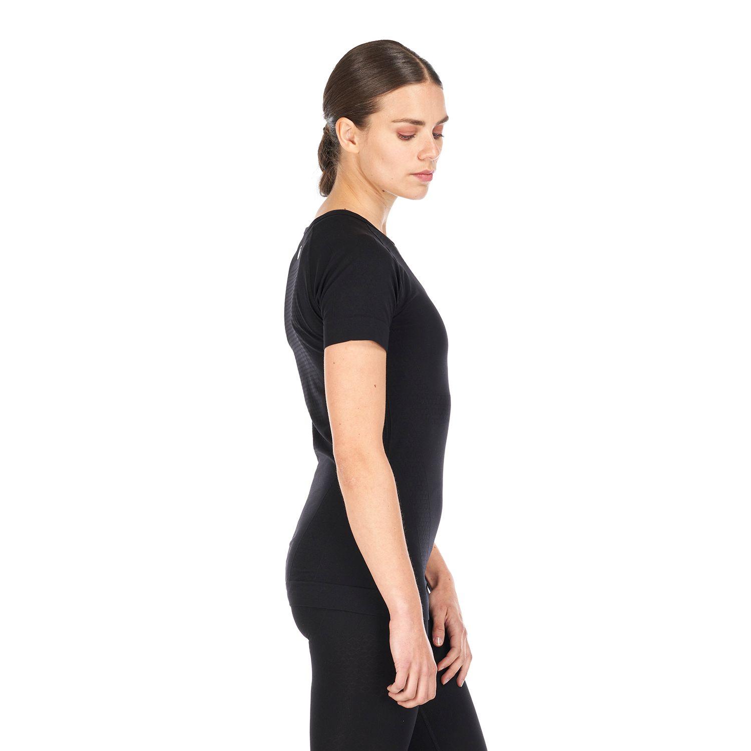 Primera Capa Mujer Skintec 1000 Seamless Short Sleeve Negro Lippi-4