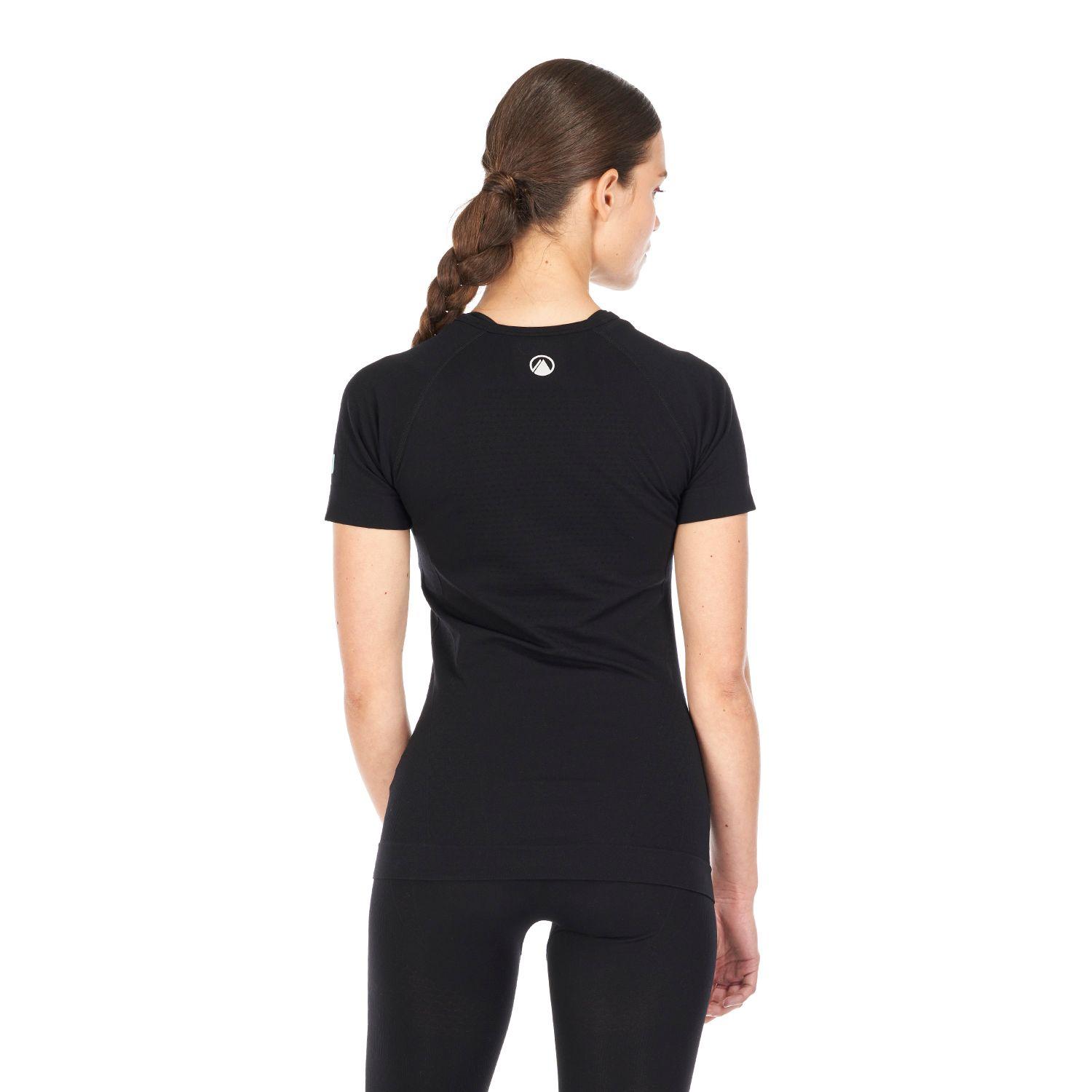Primera Capa Mujer Skintec 1000 Seamless Short Sleeve Negro Lippi-6