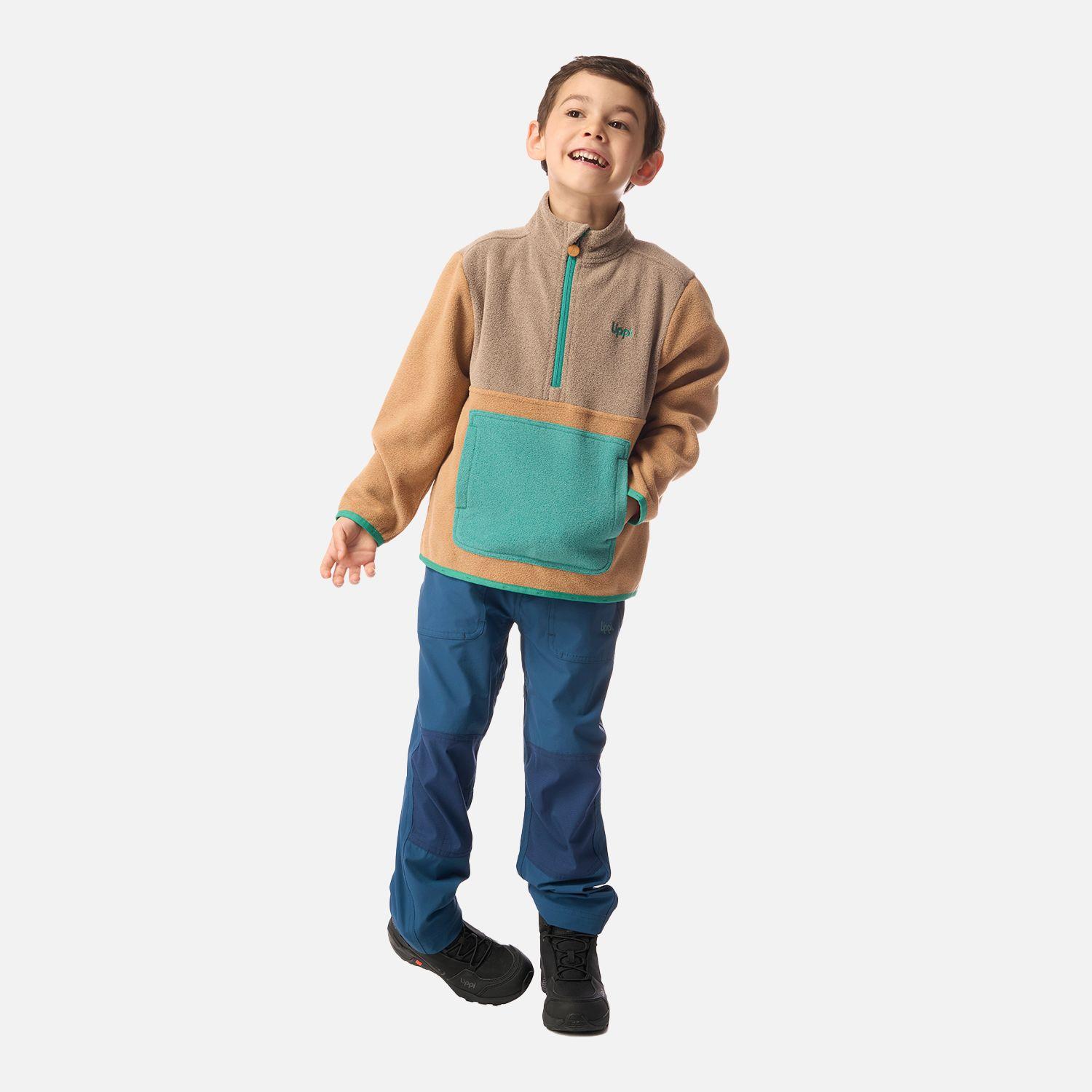 Polar Niño Forest 1/4 Zip Sweatshirt Cafe Claro Lippi I26-4
