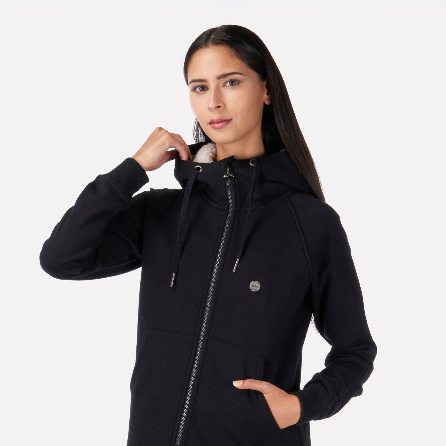 Poleron Mujer Refugia-T Negro Haka Honu I22-1