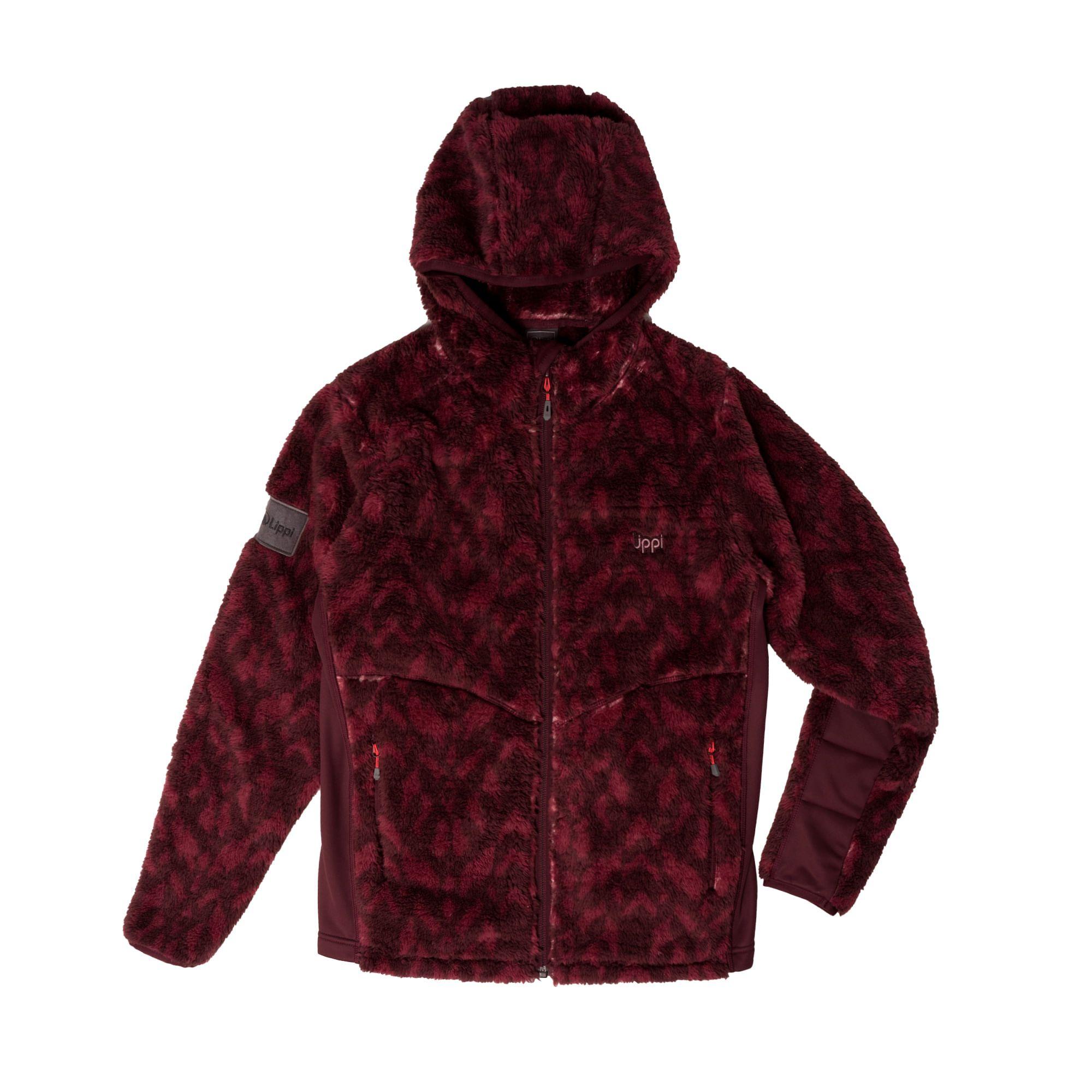 Poleron Teen Girl Cross Nano-F Shaggy Jacket Print Uva Lippi-0