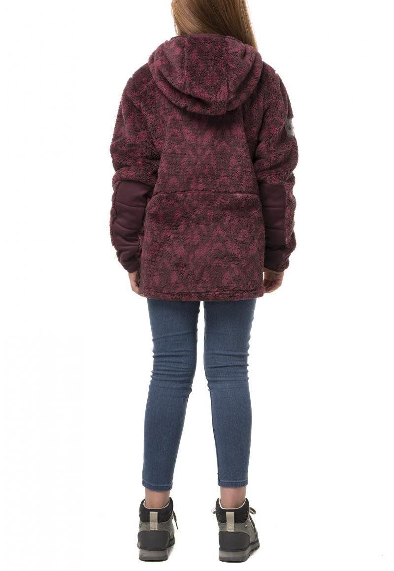 Poleron Teen Girl Cross Nano-F Shaggy Jacket Print Uva Lippi-1