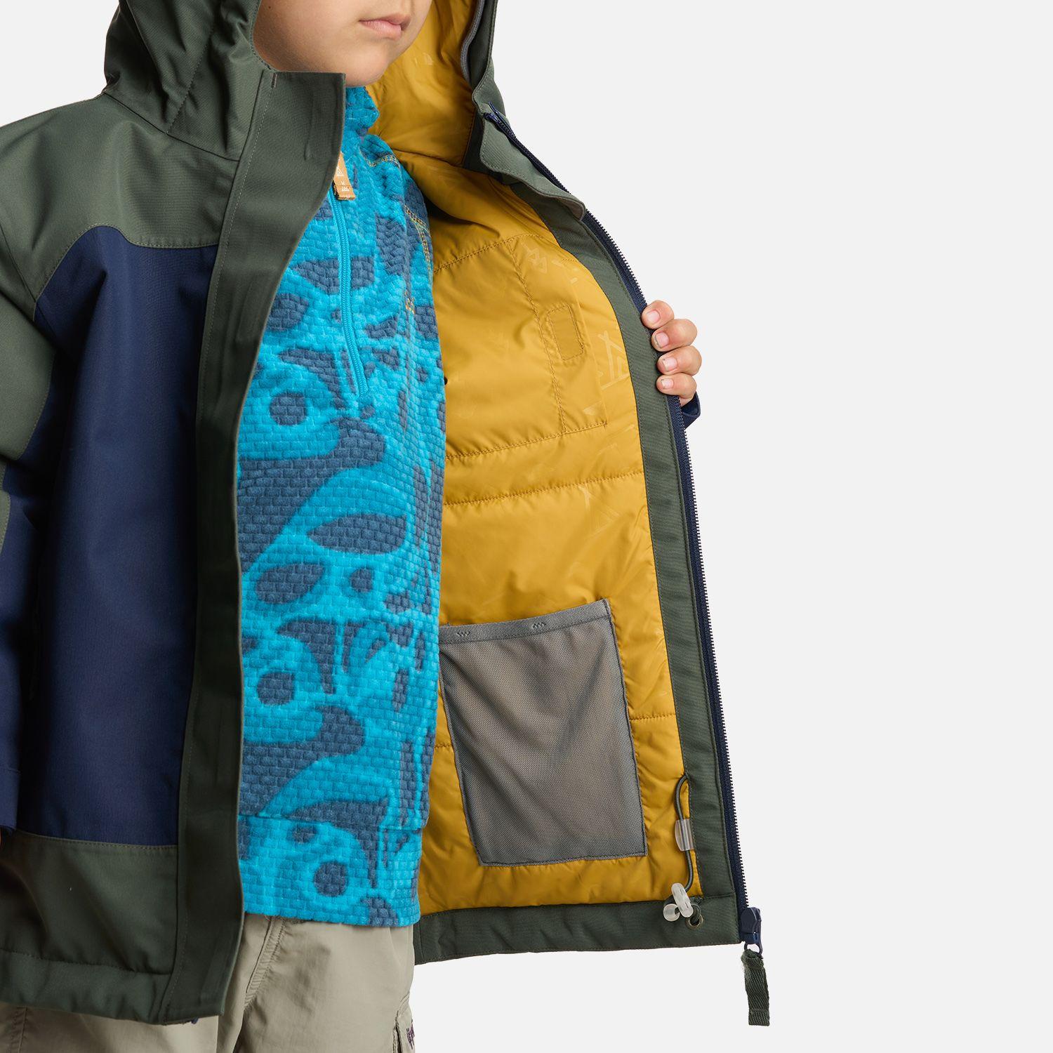 Chaqueta Niño Andes Snow B-Dry Hoody Jacket Azul Marino Lippi I24-6