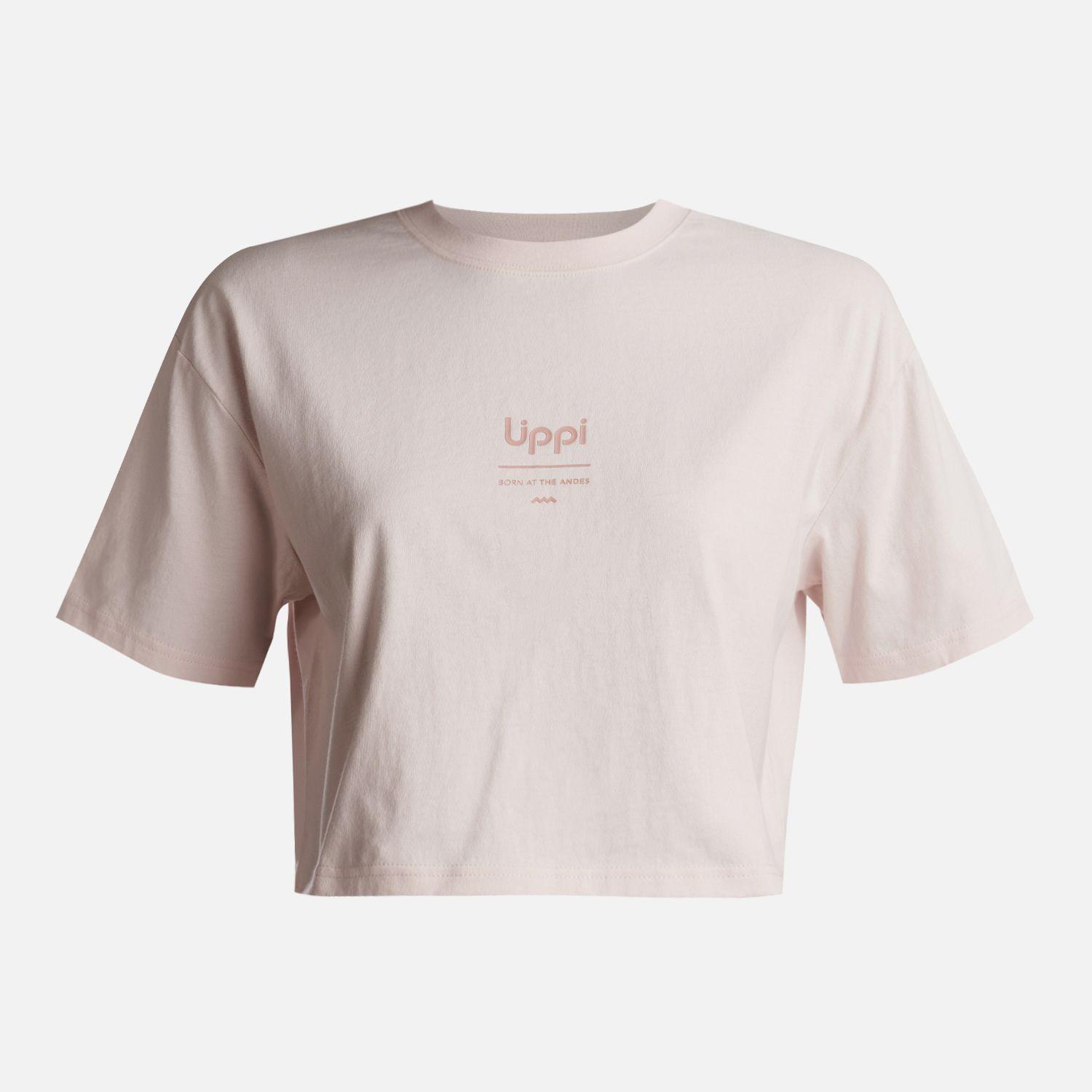 Polera Teen Girl Skyline Crop T-Shirt Rosa Claro Lippi-0