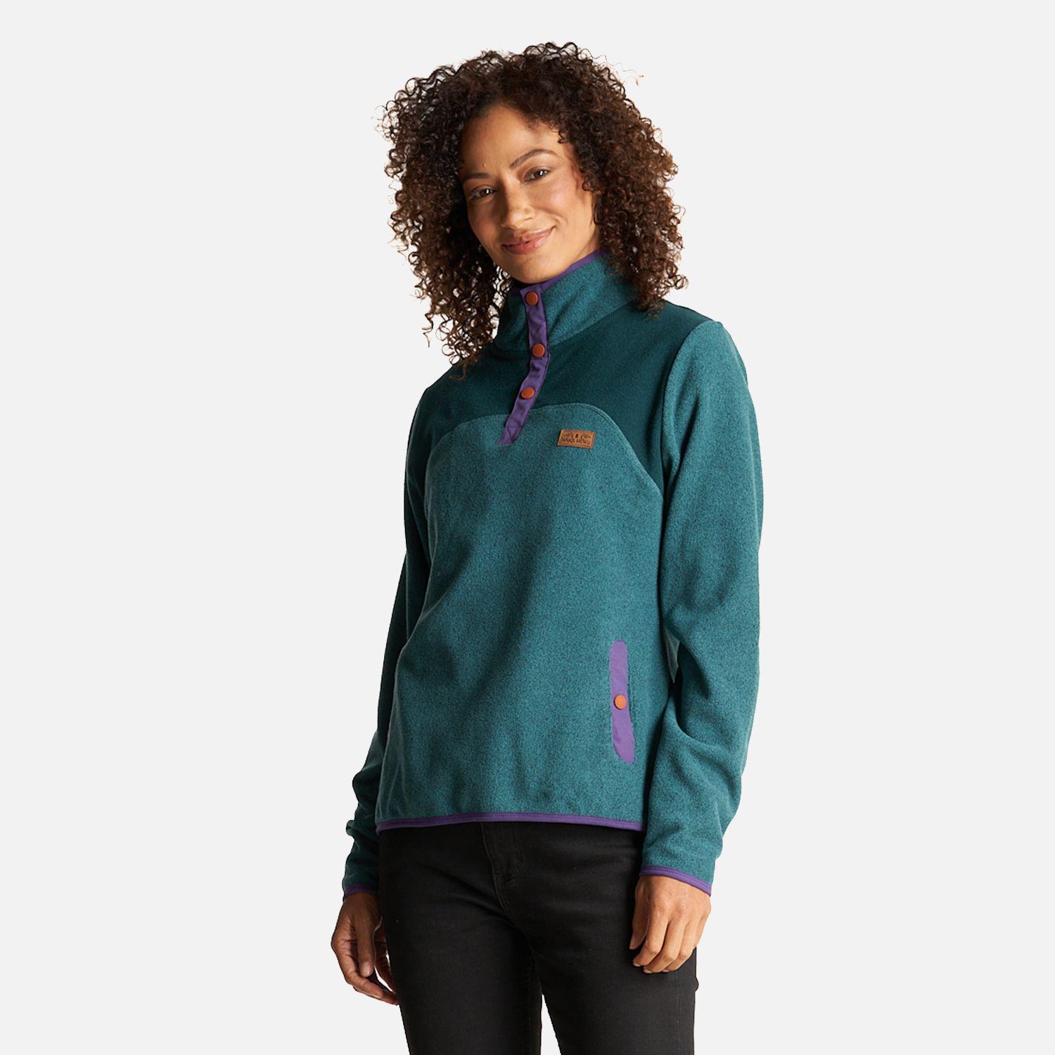 Poleron Mujer Tokerau Turquesa Oscuro Haka Honu-4