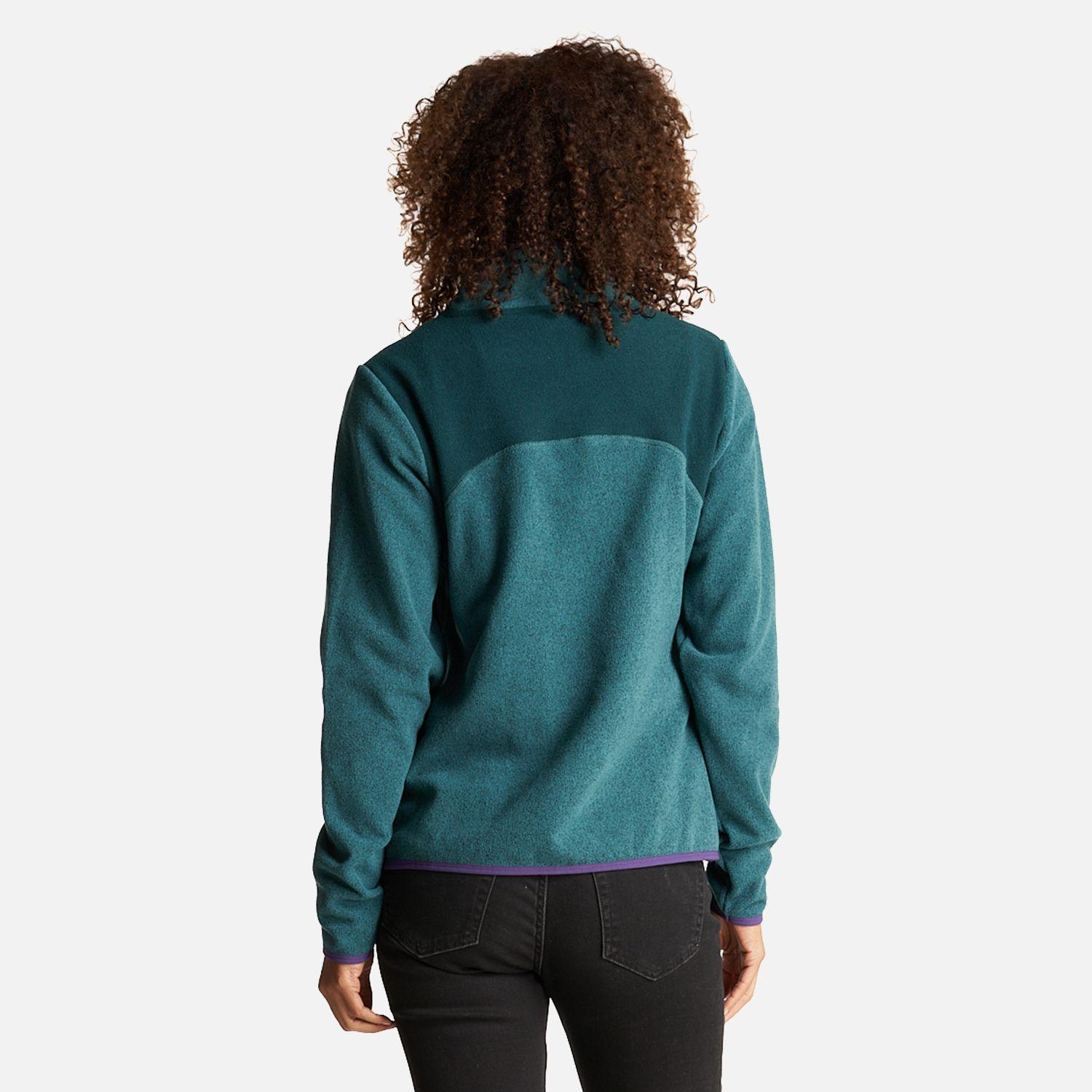 Poleron Mujer Tokerau Turquesa Oscuro Haka Honu-7