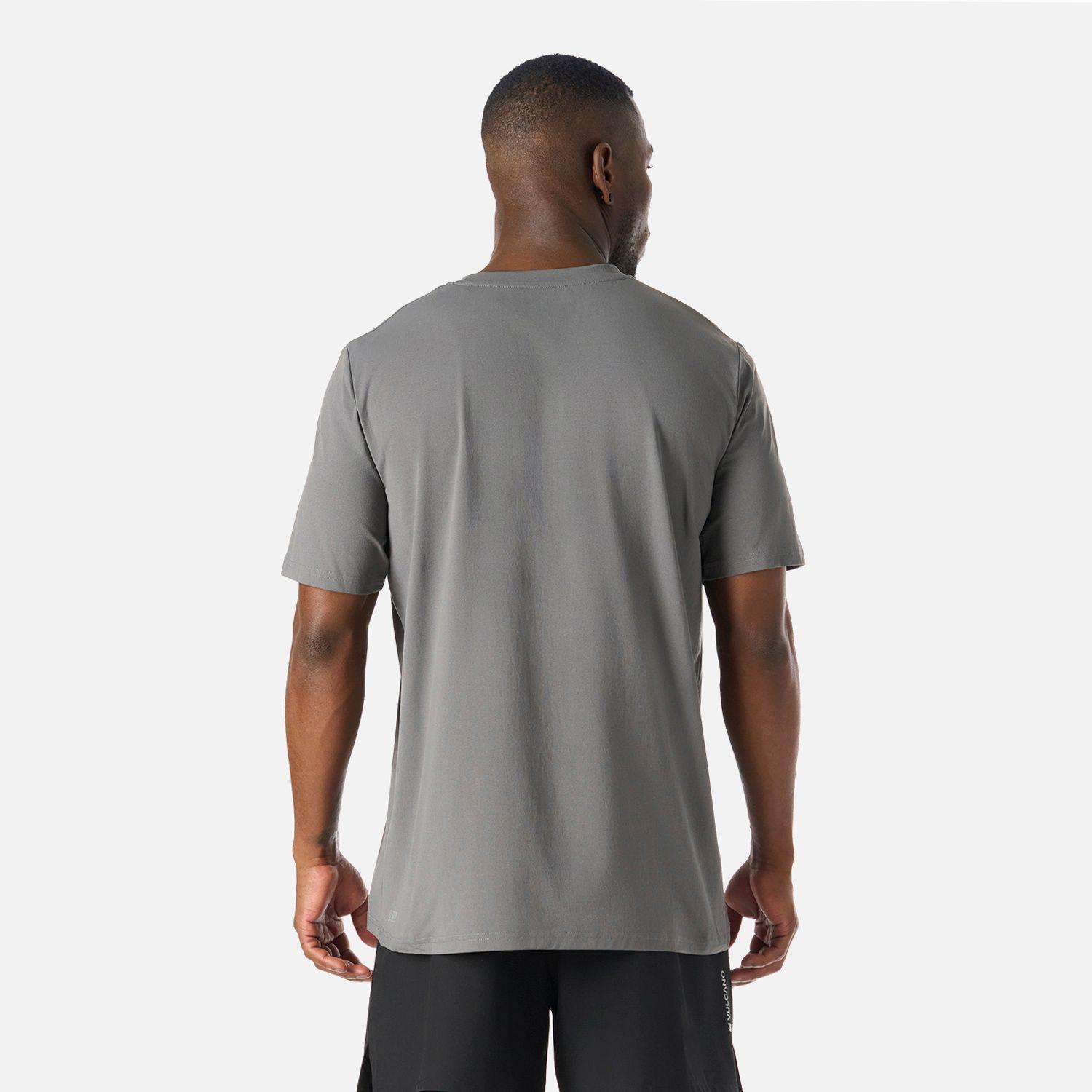 Polera Hombre Tempo T-Shirt Gris Medio Vulcano-2