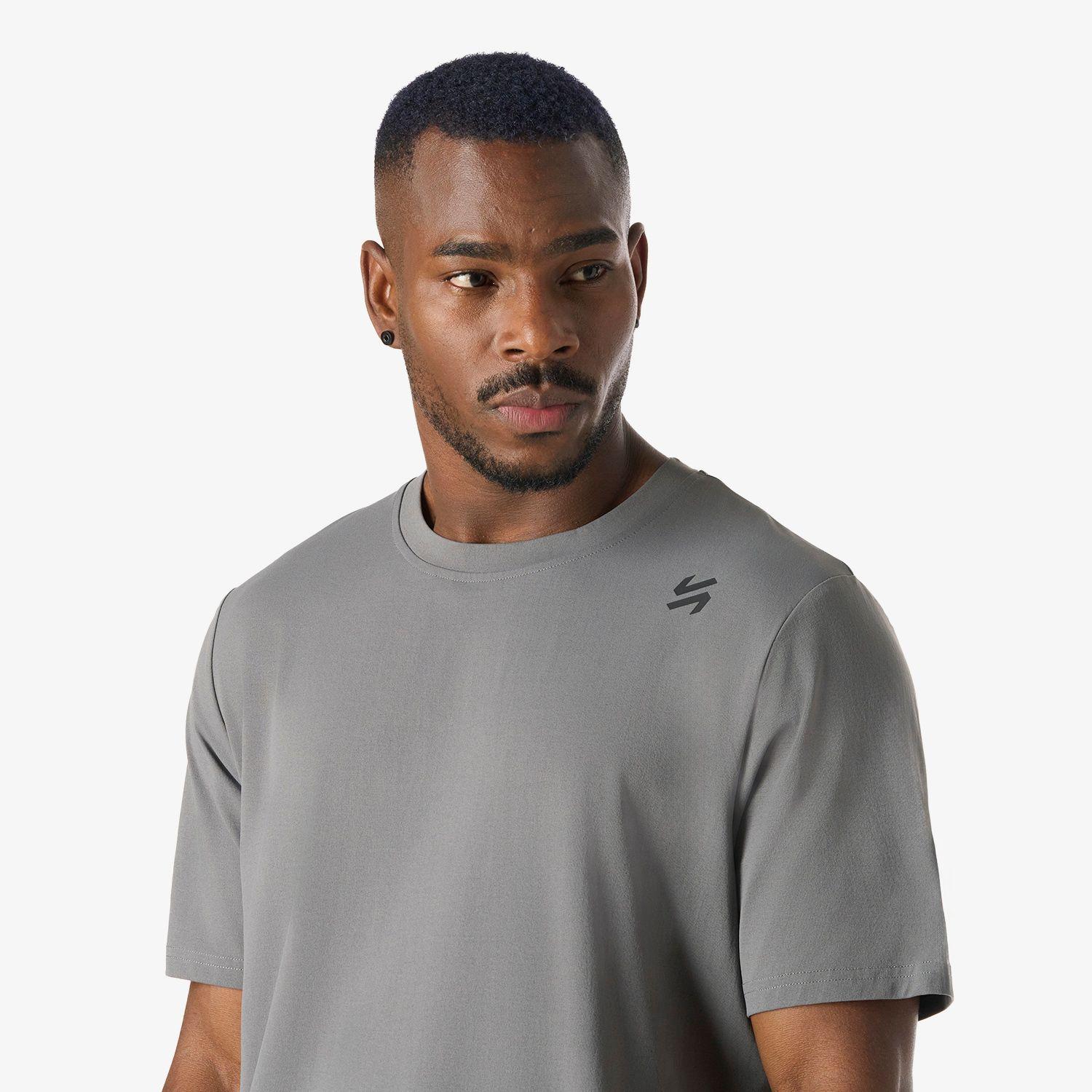 Polera Hombre Tempo T-Shirt Gris Medio Vulcano-4