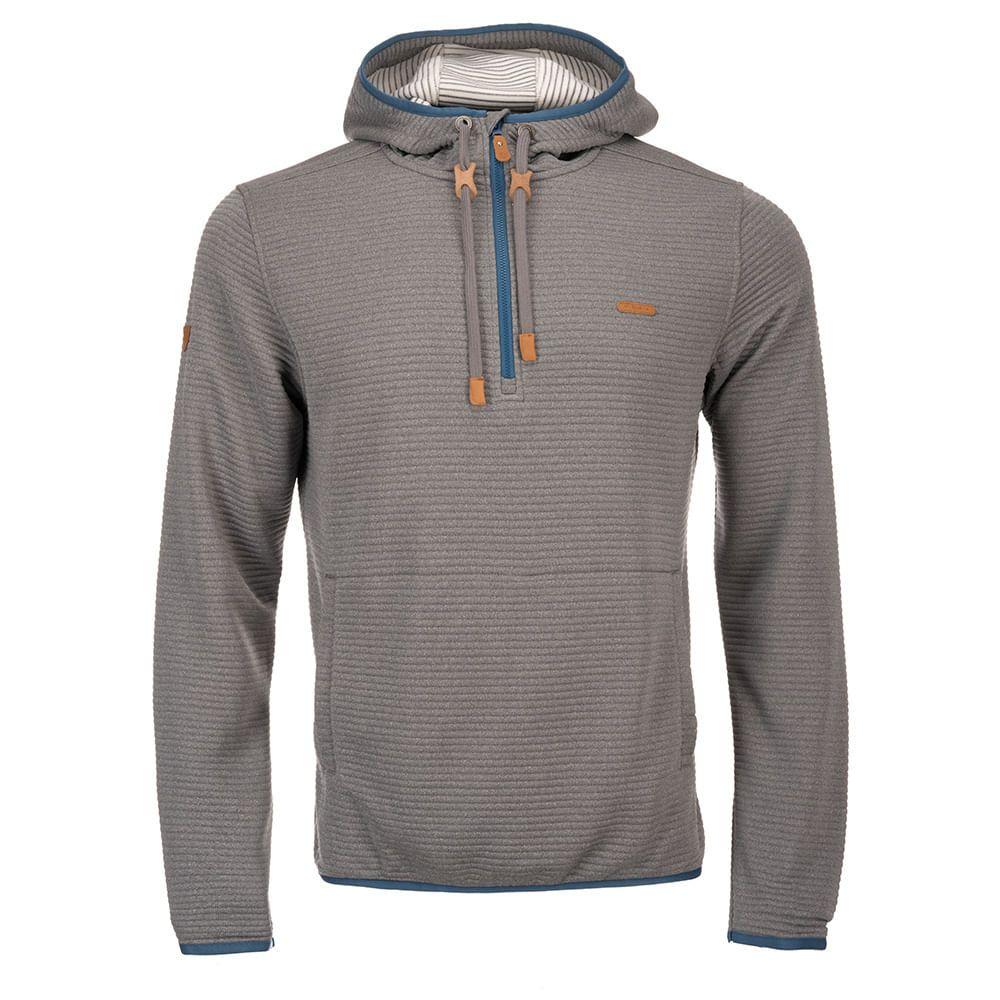 Poleron Hombre Baffle Nano-F 14 Zip Hoody Melange Azul Lippi-0