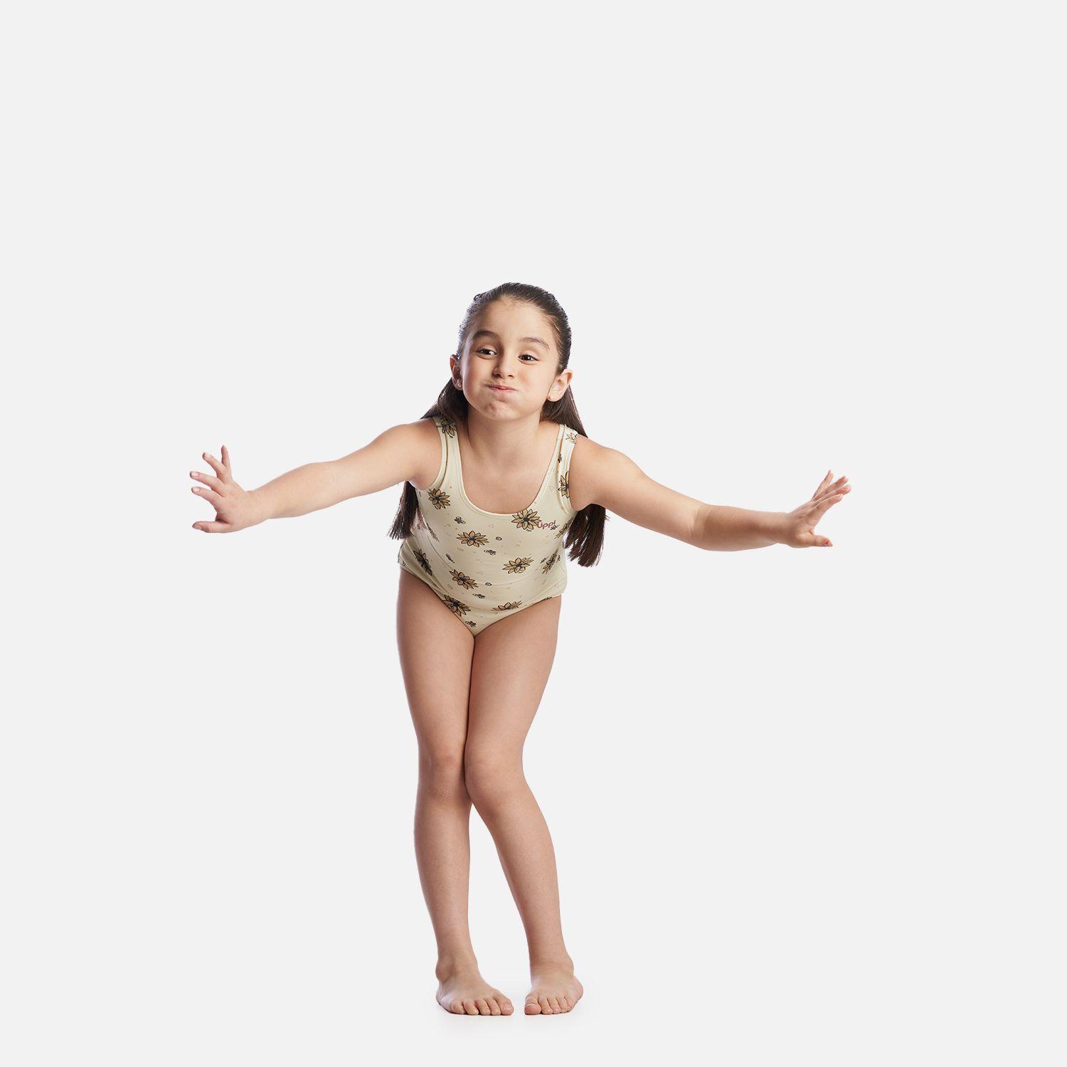 Traje de Baño Niña Pipa Swimwear Beige Lippi-5