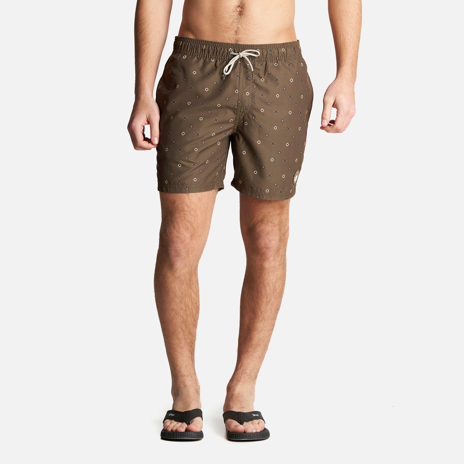 Traje de Baño Hombre Aqua Swimwear Full Print Oliva Oscuro Lippi-1