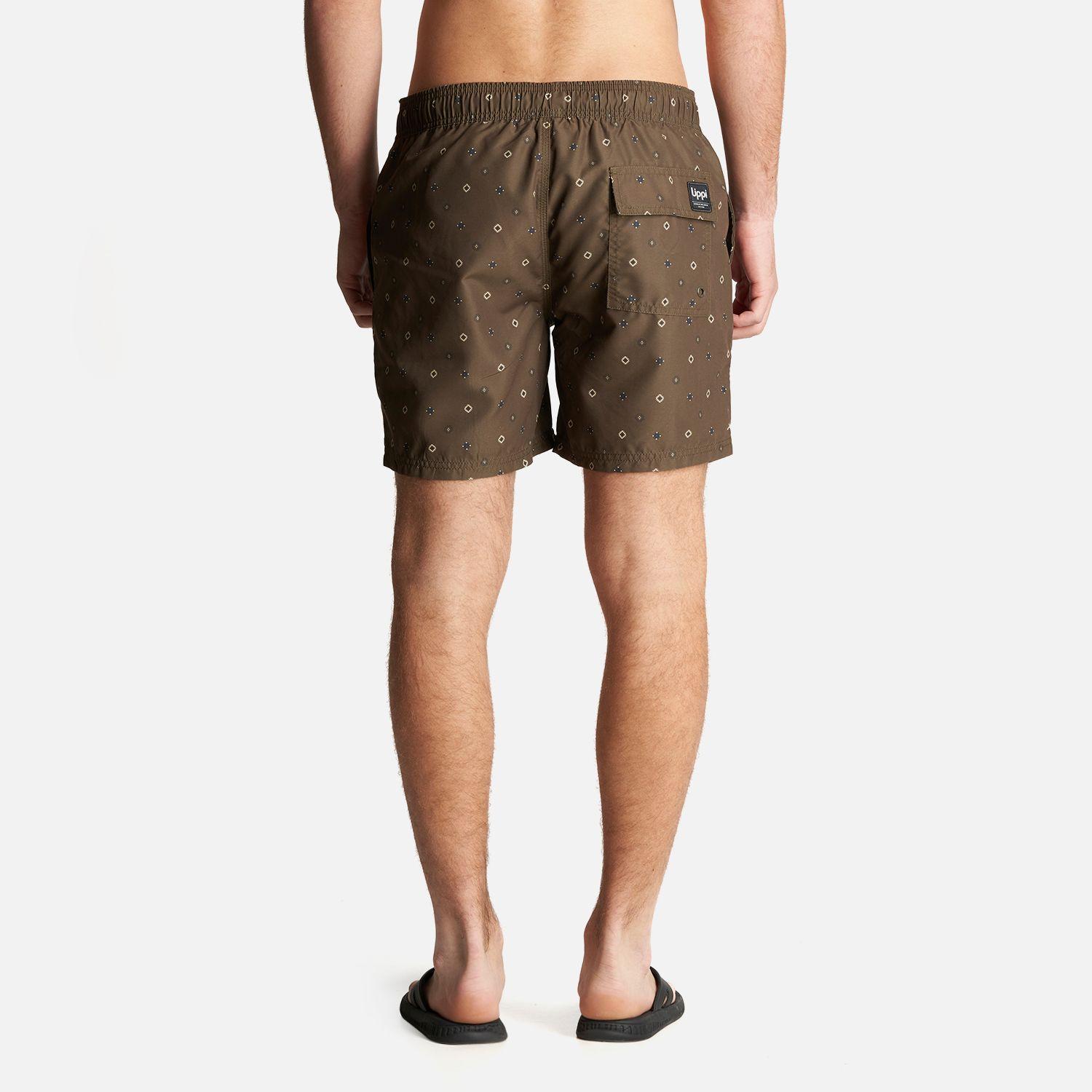 Traje de Baño Hombre Aqua Swimwear Full Print Oliva Oscuro Lippi-2