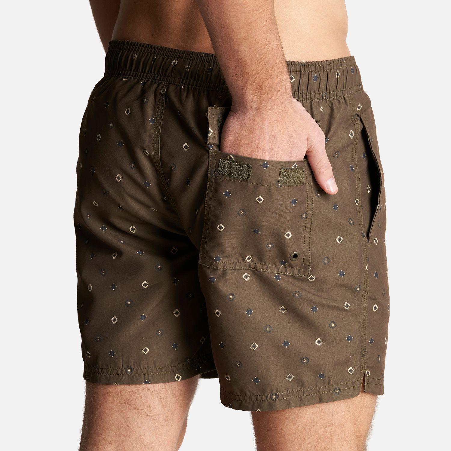 Traje de Baño Hombre Aqua Swimwear Full Print Oliva Oscuro Lippi-4