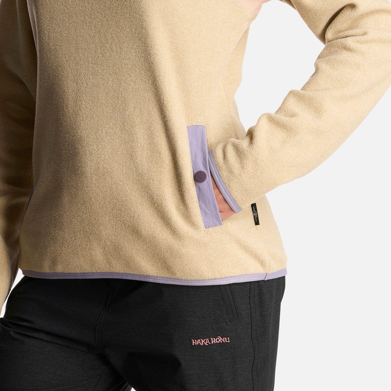 Poleron Mujer Tokerau Beige Haka Honu I24-6