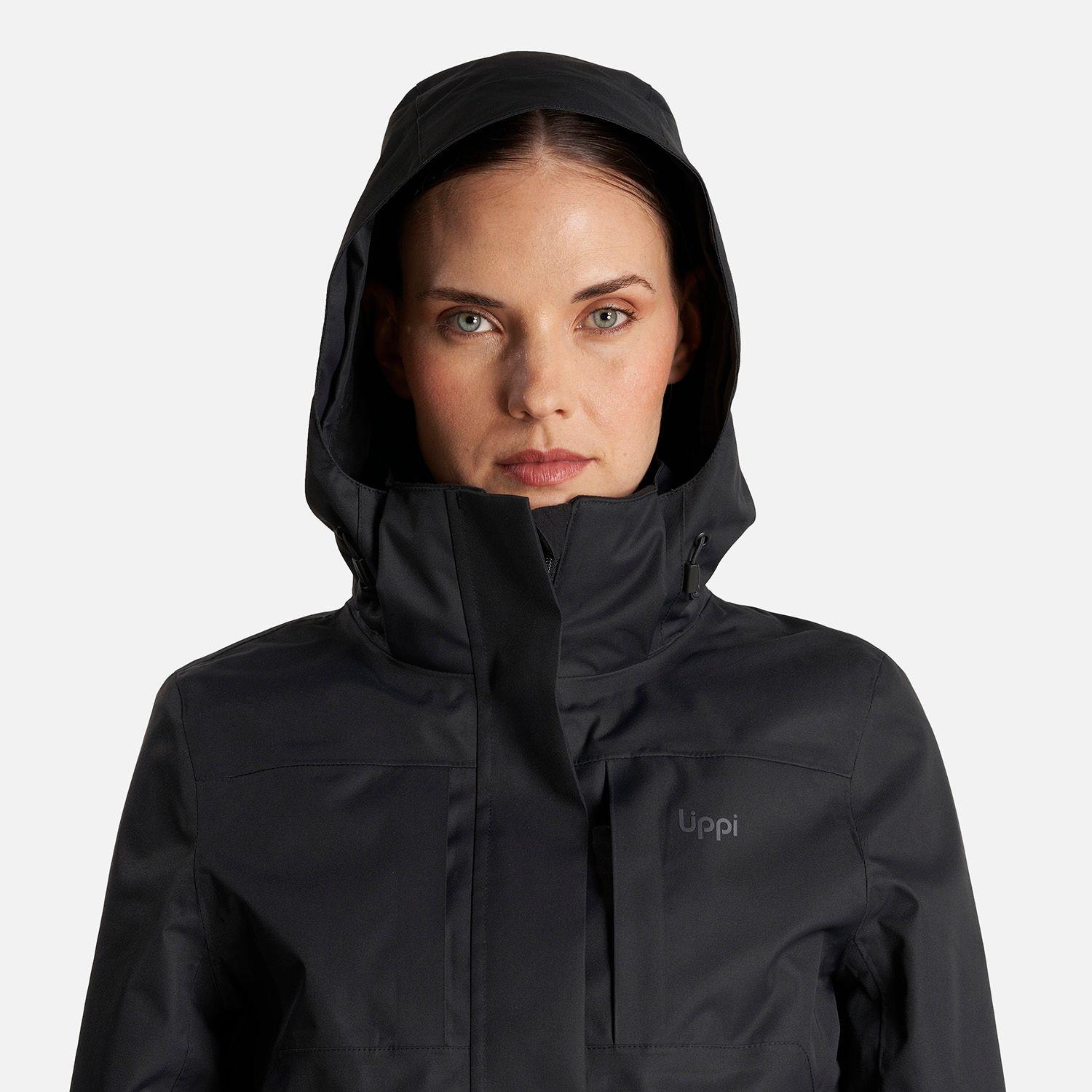 Chaqueta Mujer Tres Cruces Fusion-3 Hoody Jacket Negro Negro Lippi I23-5